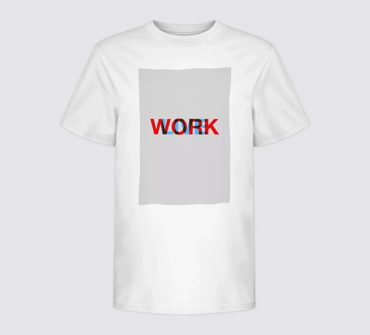 Live Work Poster t-shirt bambini da Naxart