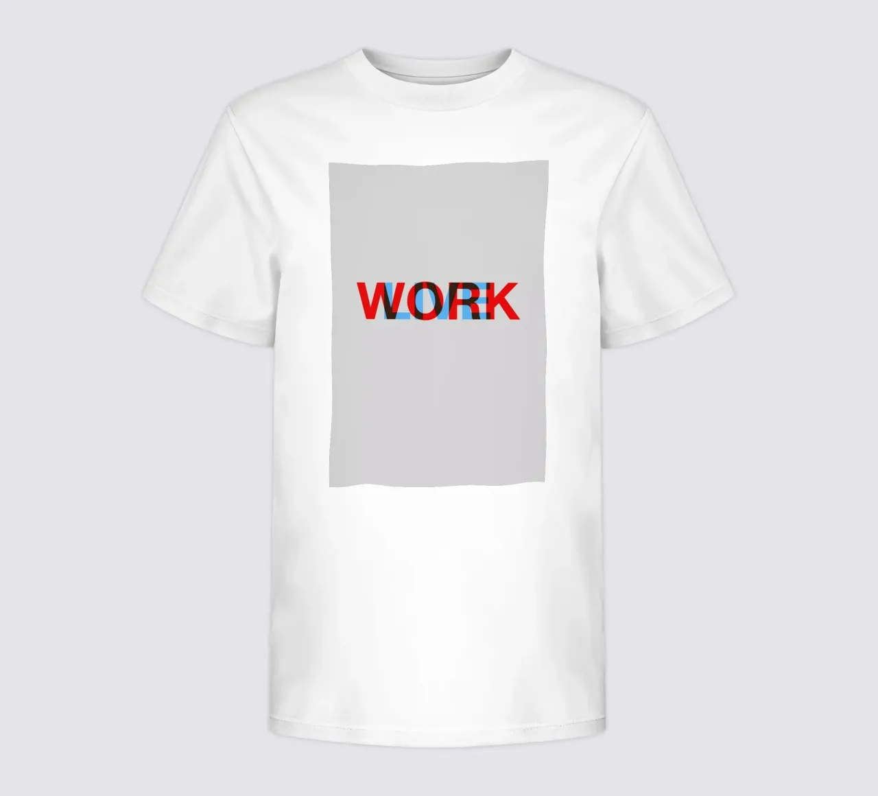 Live Work Poster t-shirt bambini da Naxart