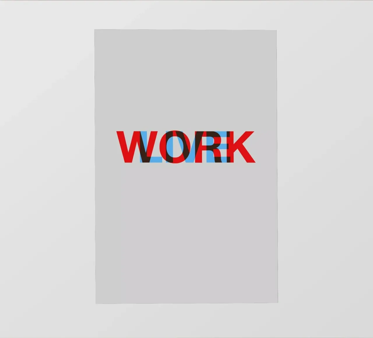 Live Work Poster pellicola backlit da Naxart