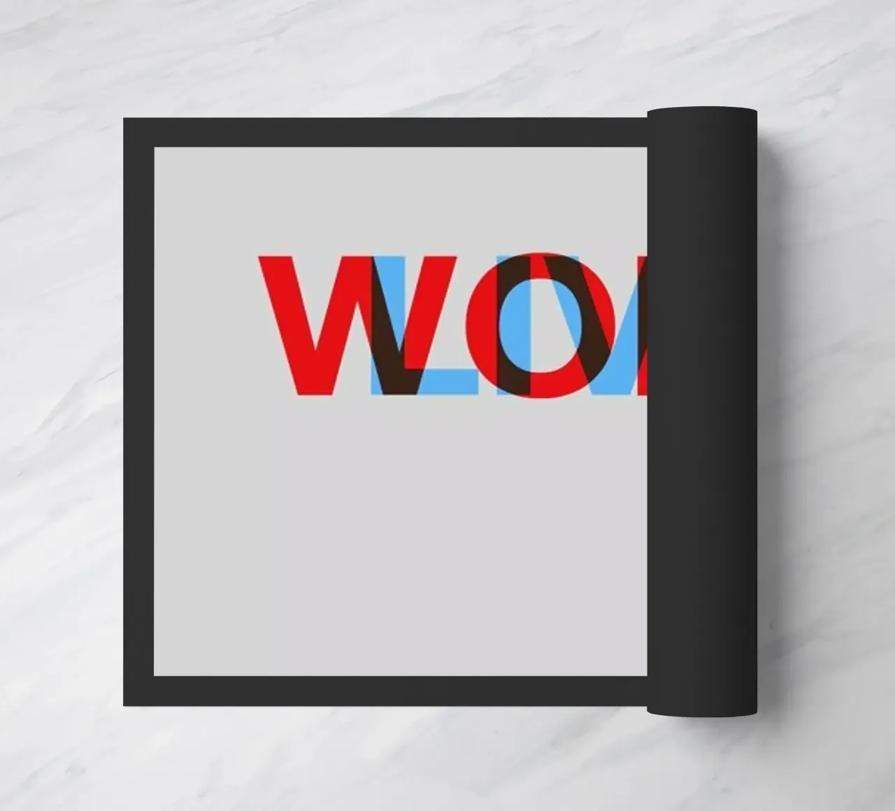 Live Work Poster deurmat van Naxart