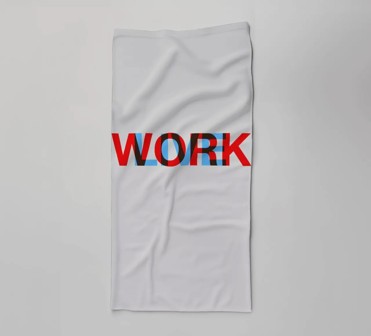Live Work Poster badhanddoek van Naxart