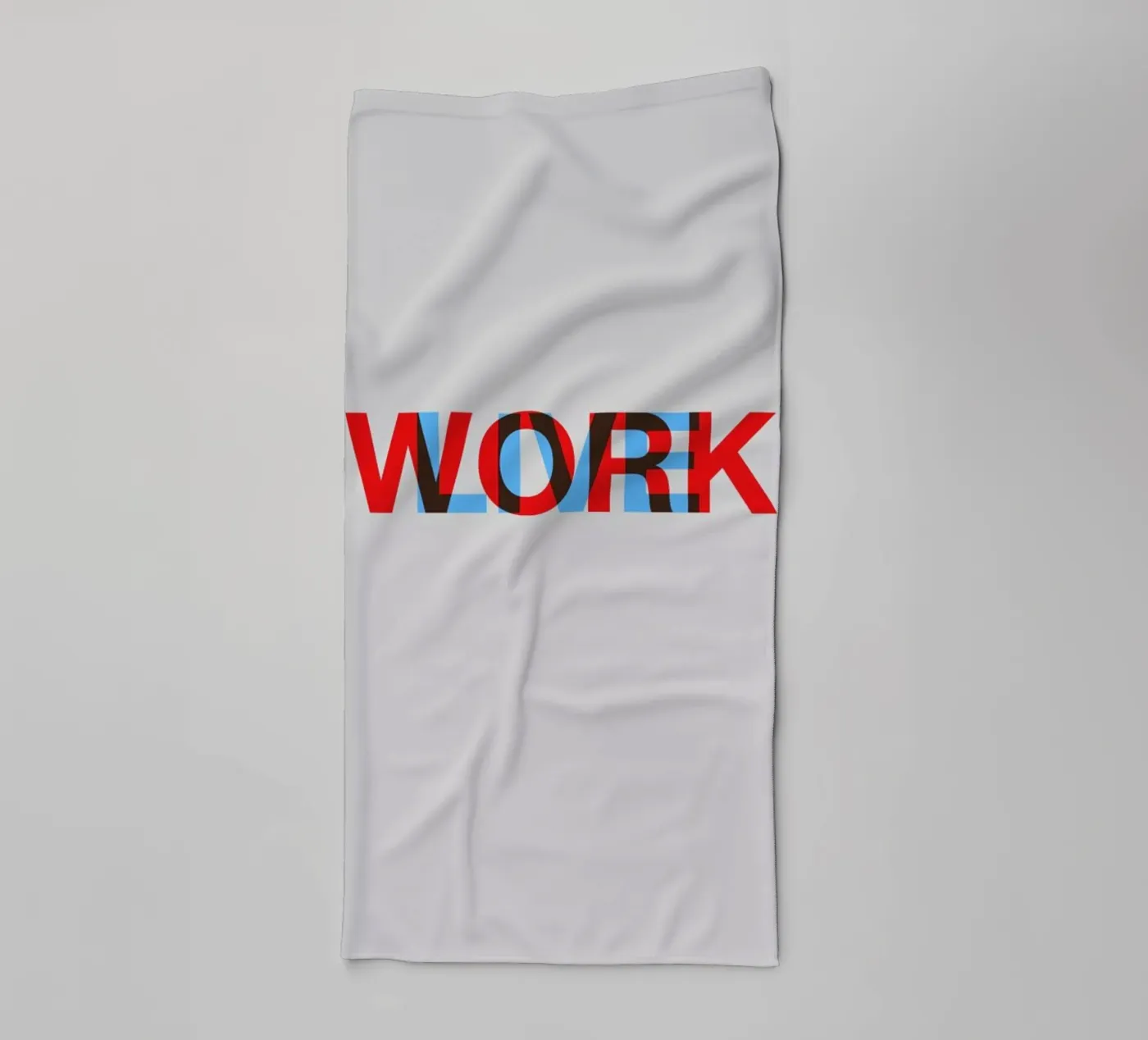 Live Work Poster towel by Naxart