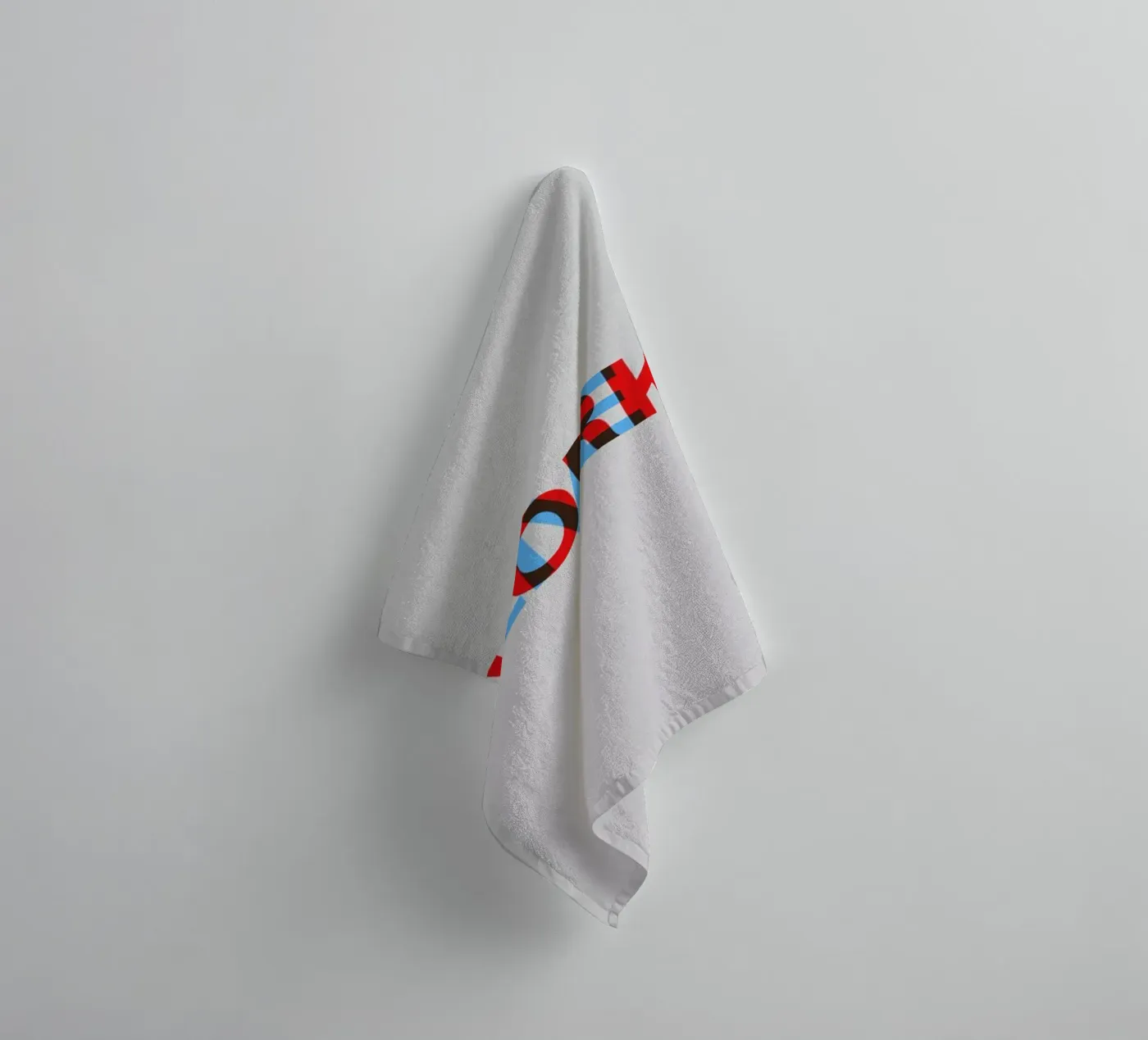 Live Work Poster badhanddoek van Naxart