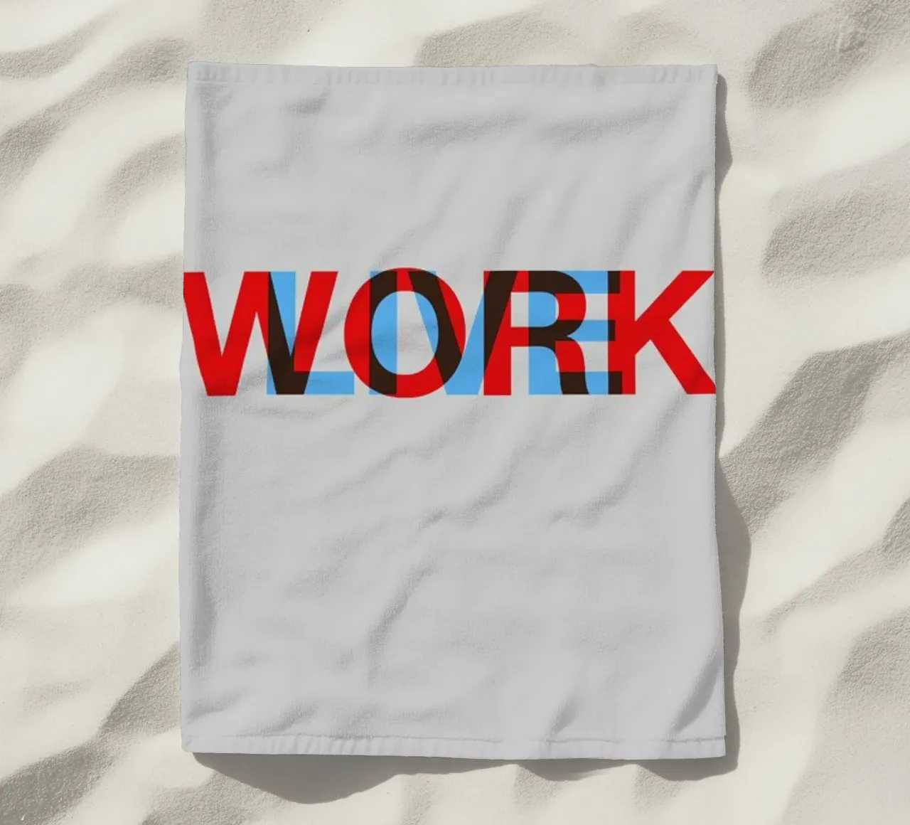 Live Work Poster telo mare da Naxart