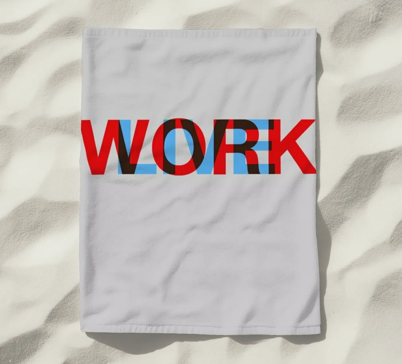Live Work Poster telo mare da Naxart