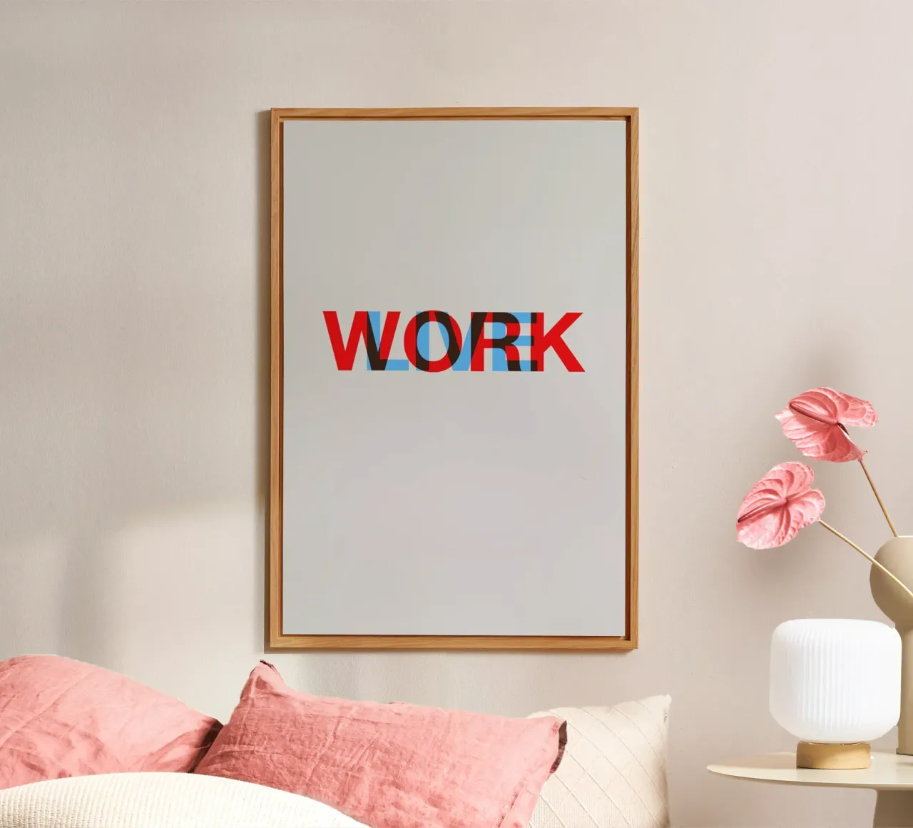 Live Work Poster forex plate by Naxart