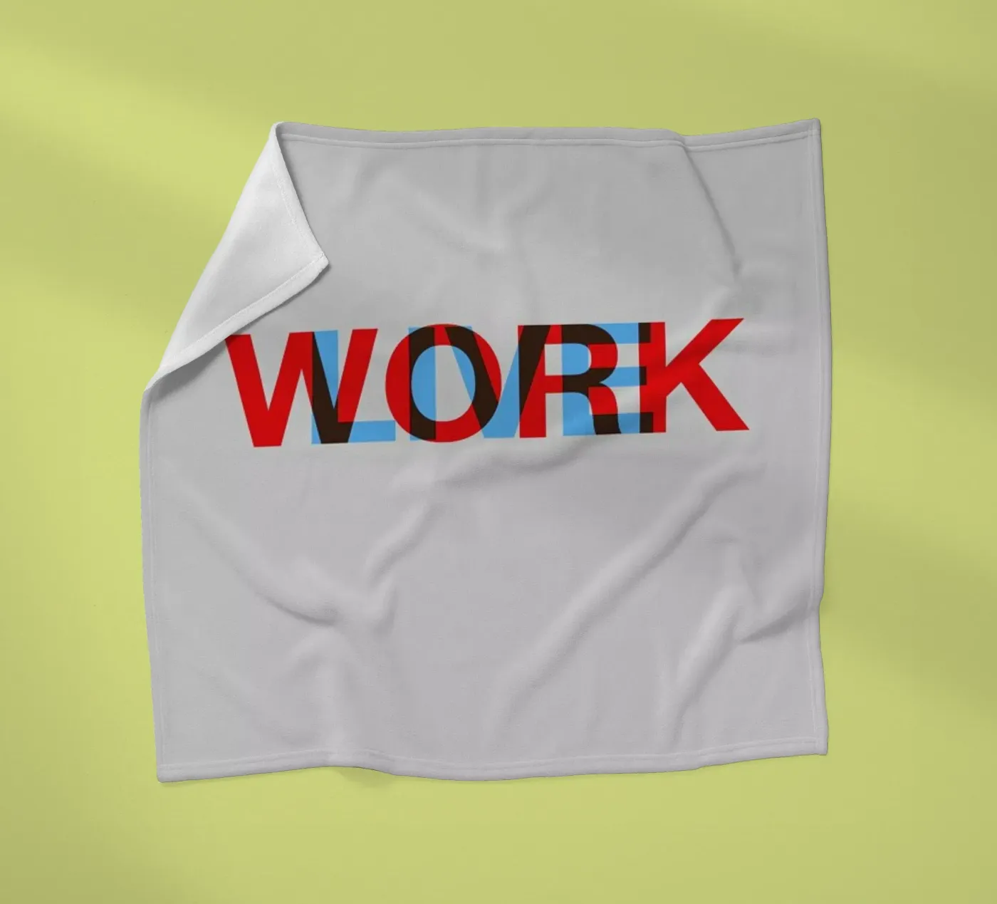 Live Work Poster coperta in pile da Naxart