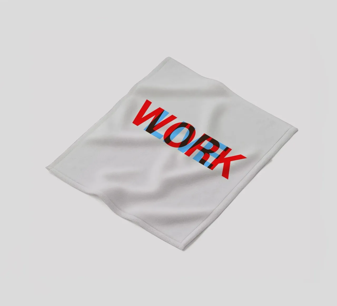 Live Work Poster fleecedeken van Naxart