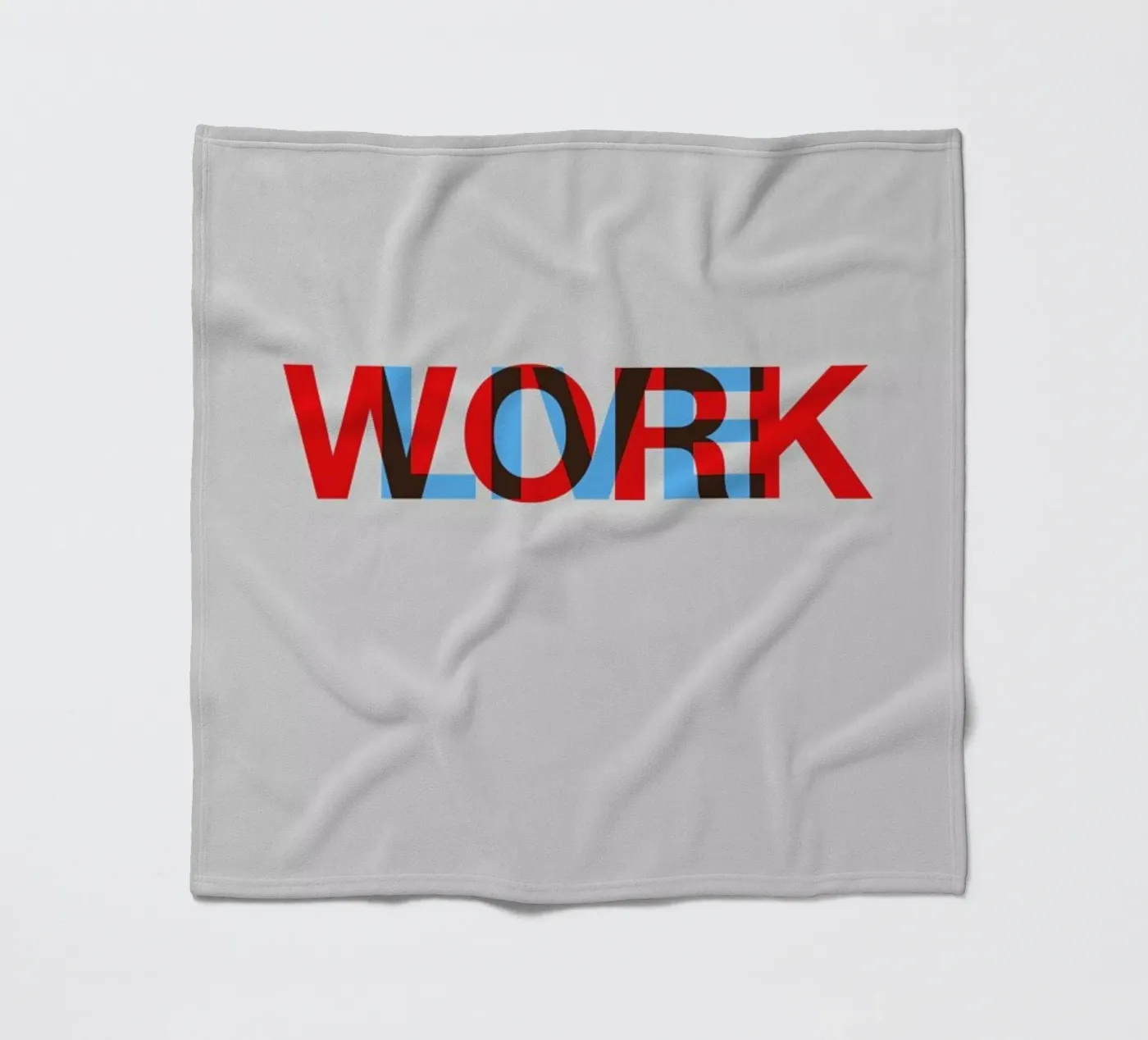 Live Work Poster Fleecedecke von Naxart