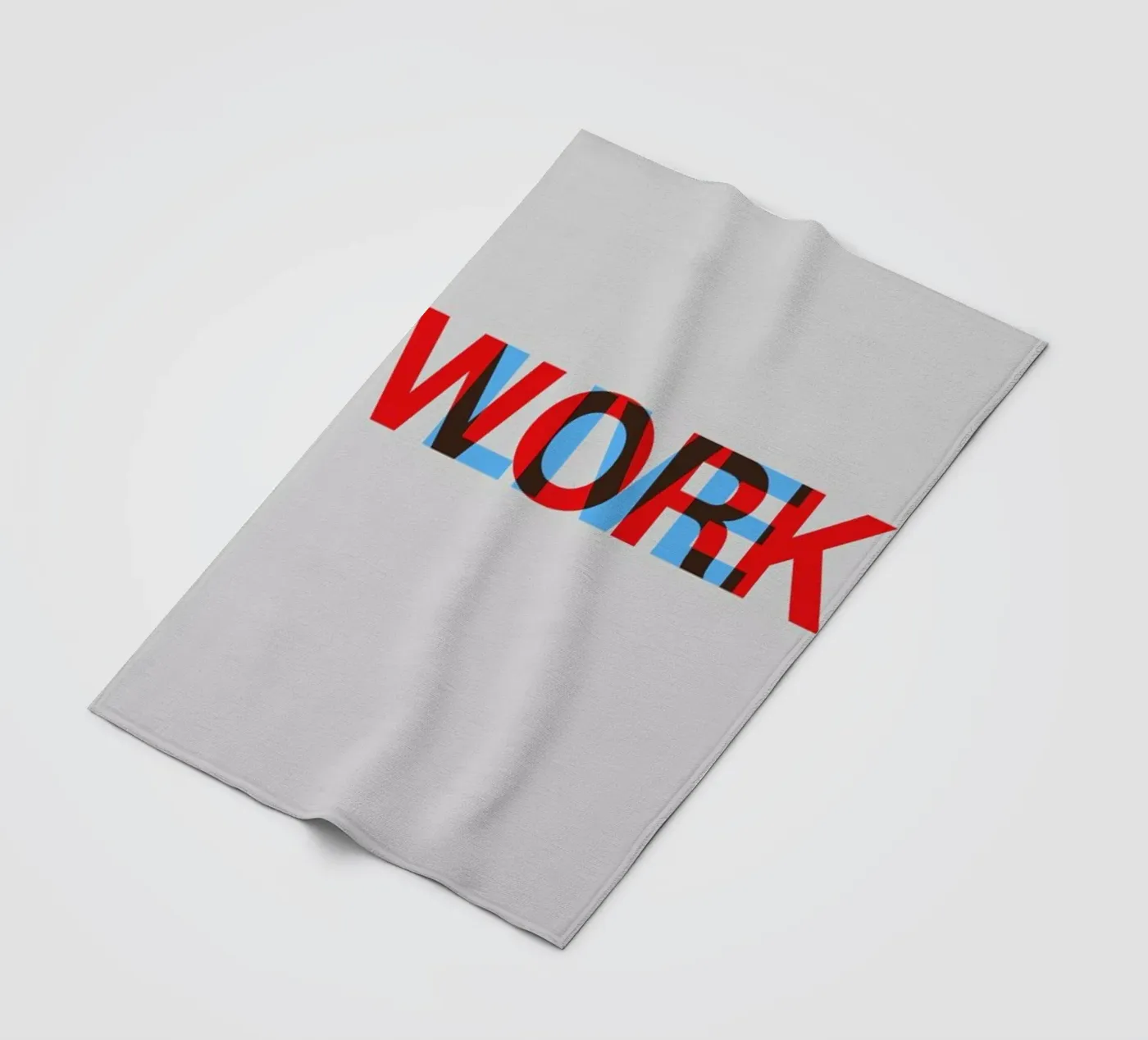 Live Work Poster Fleecedecke von Naxart