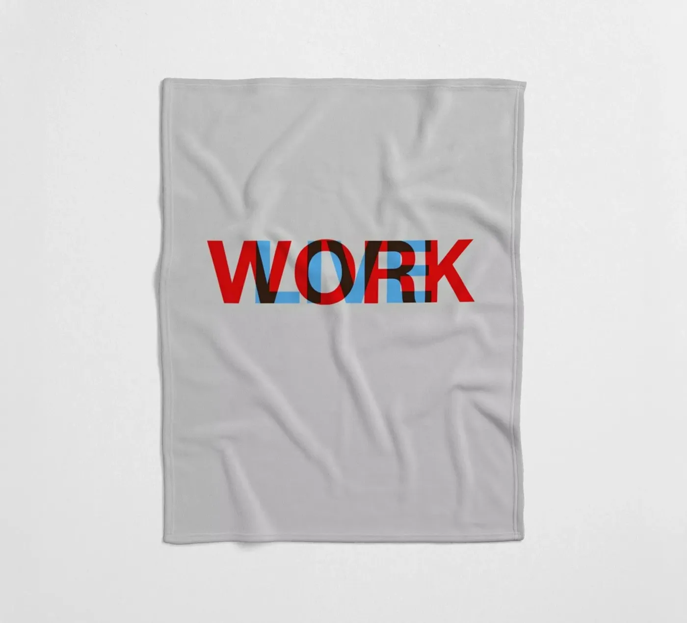Live Work Poster coperta in pile da Naxart