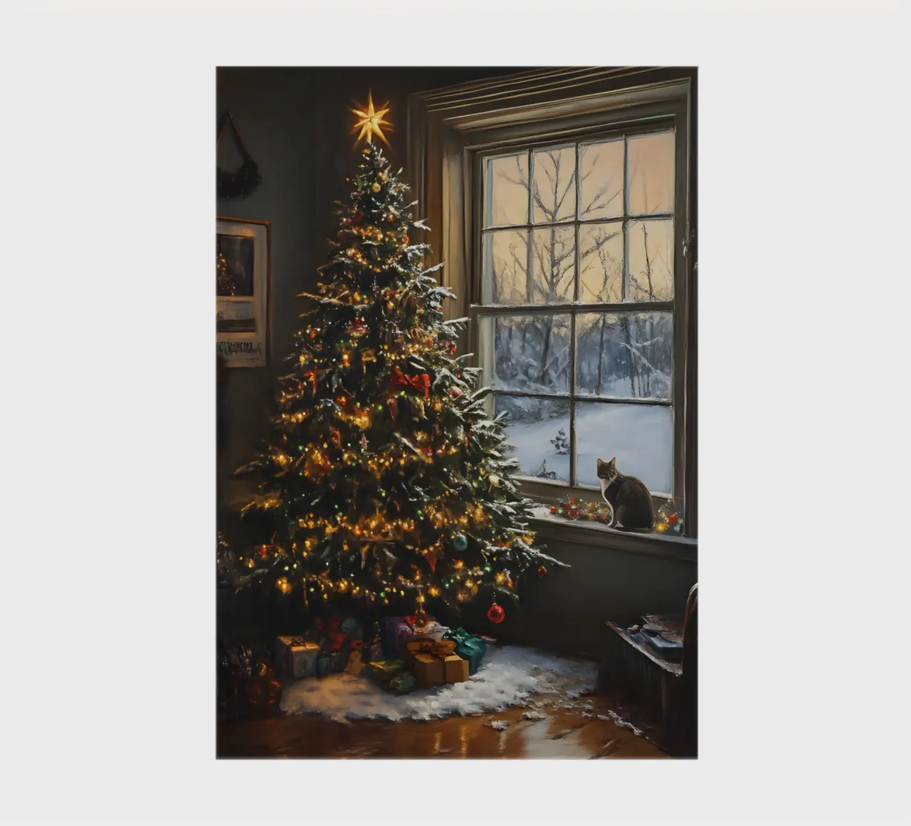 Christmas magic at the window Festive tree and winter views notebook by Christmas Vibes 2025