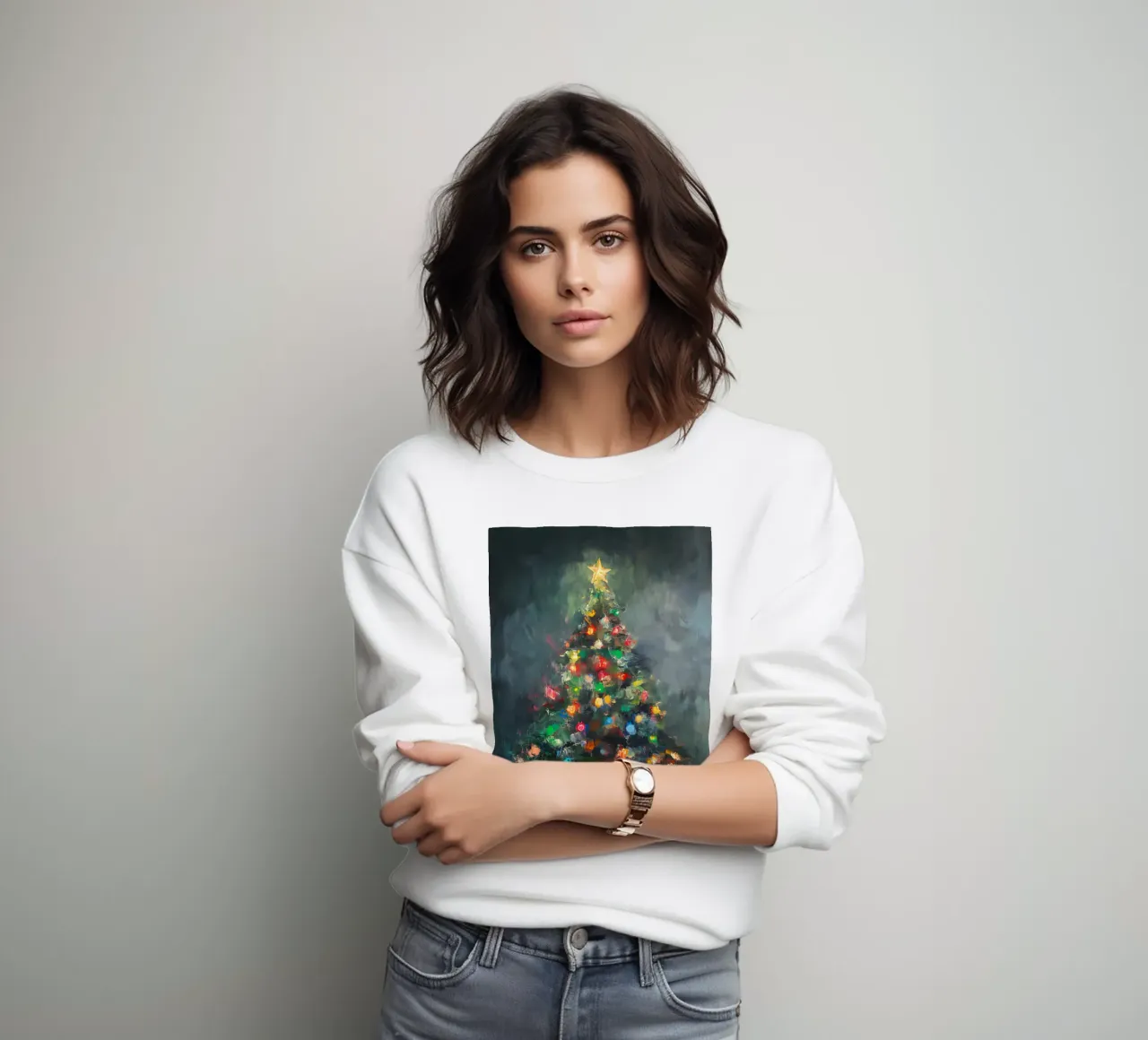 Albero di Natale astratto - Colori vivaci felpa da Christmas Vibes 2025