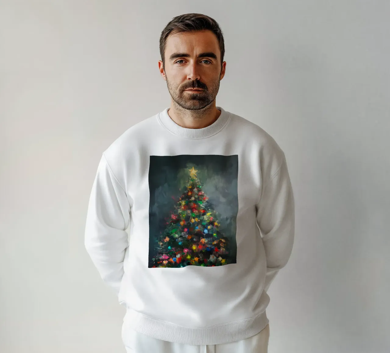 Albero di Natale astratto - Colori vivaci felpa da Christmas Vibes 2025