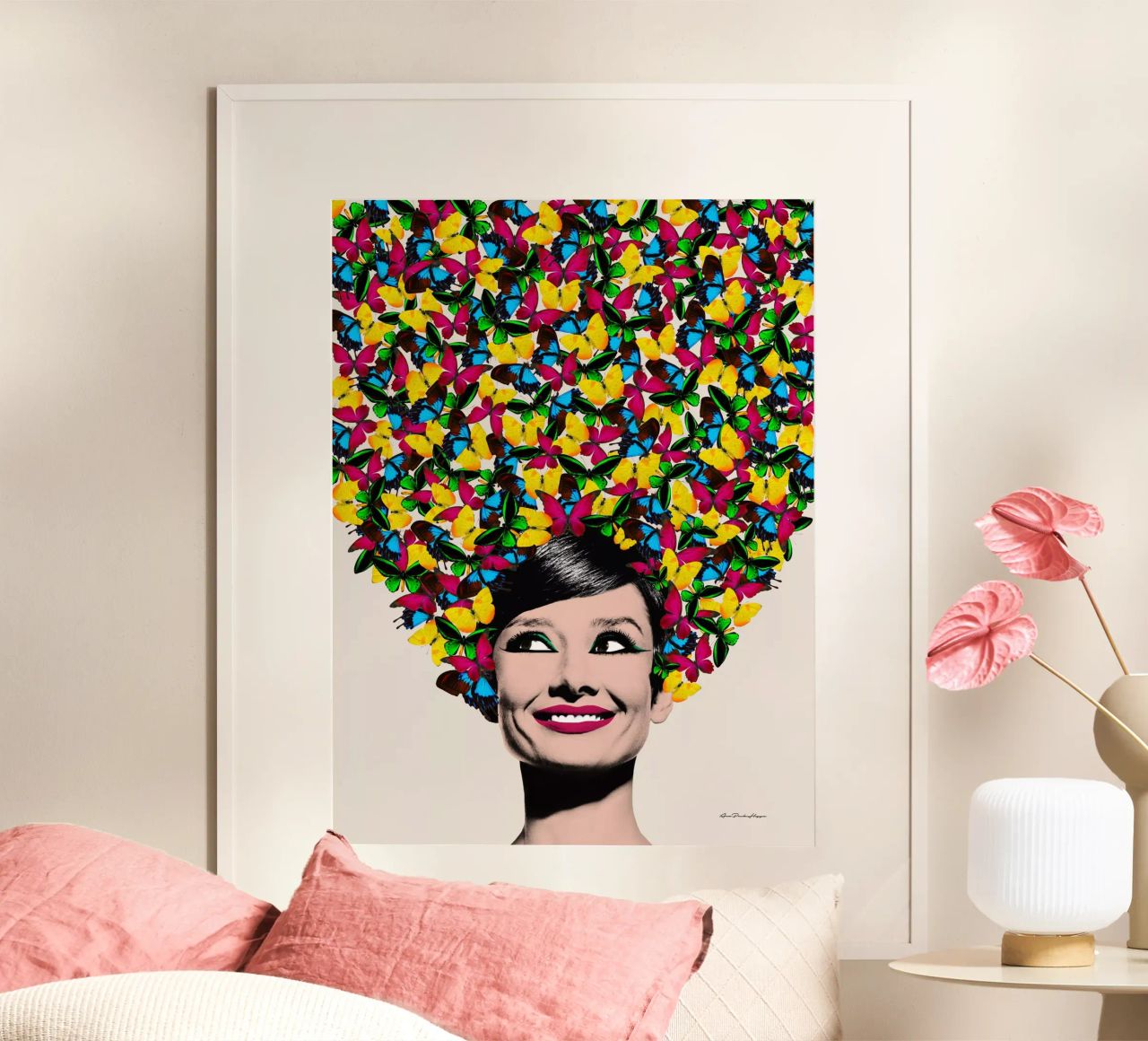 Butterflies in Audrey Poster von Ana Paula Hoppe