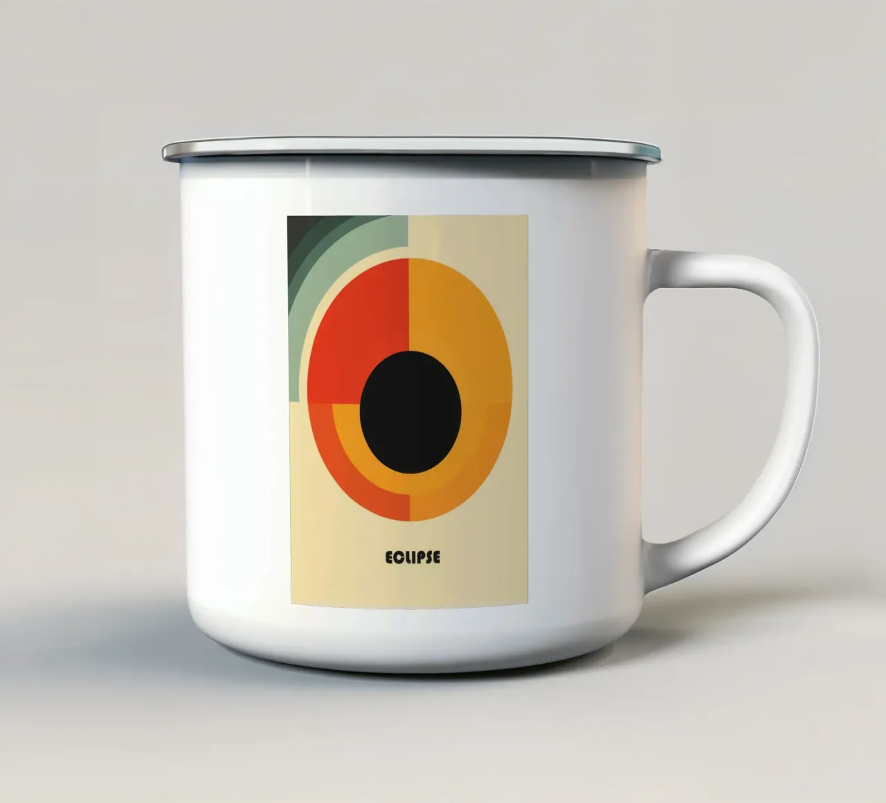 Retro Eclipse | Bauhaus Kosmos tazza in smalto da Autofocus