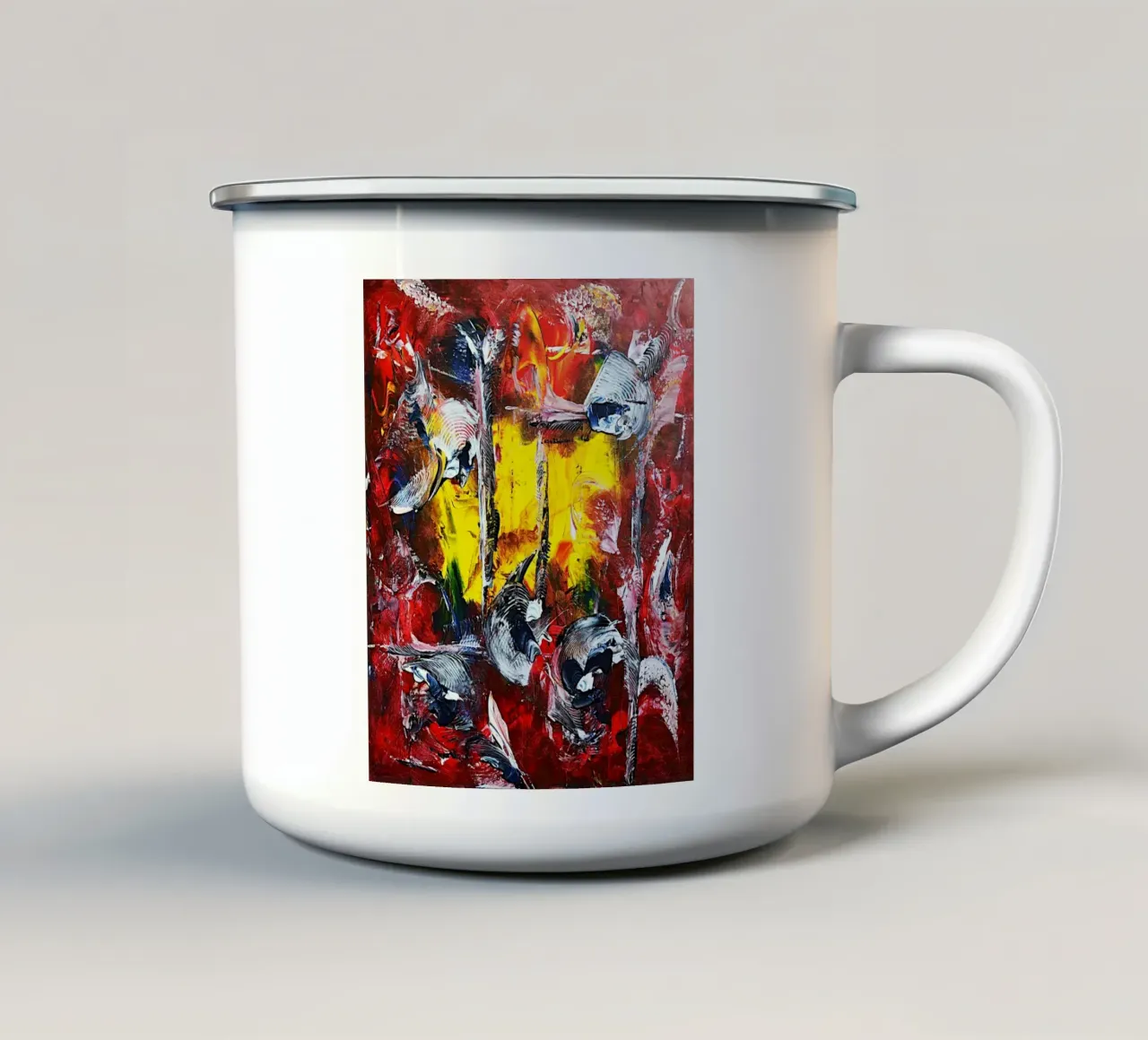 GUARDA ALL'INTERNO. tazza in smalto da Little treasures for your home