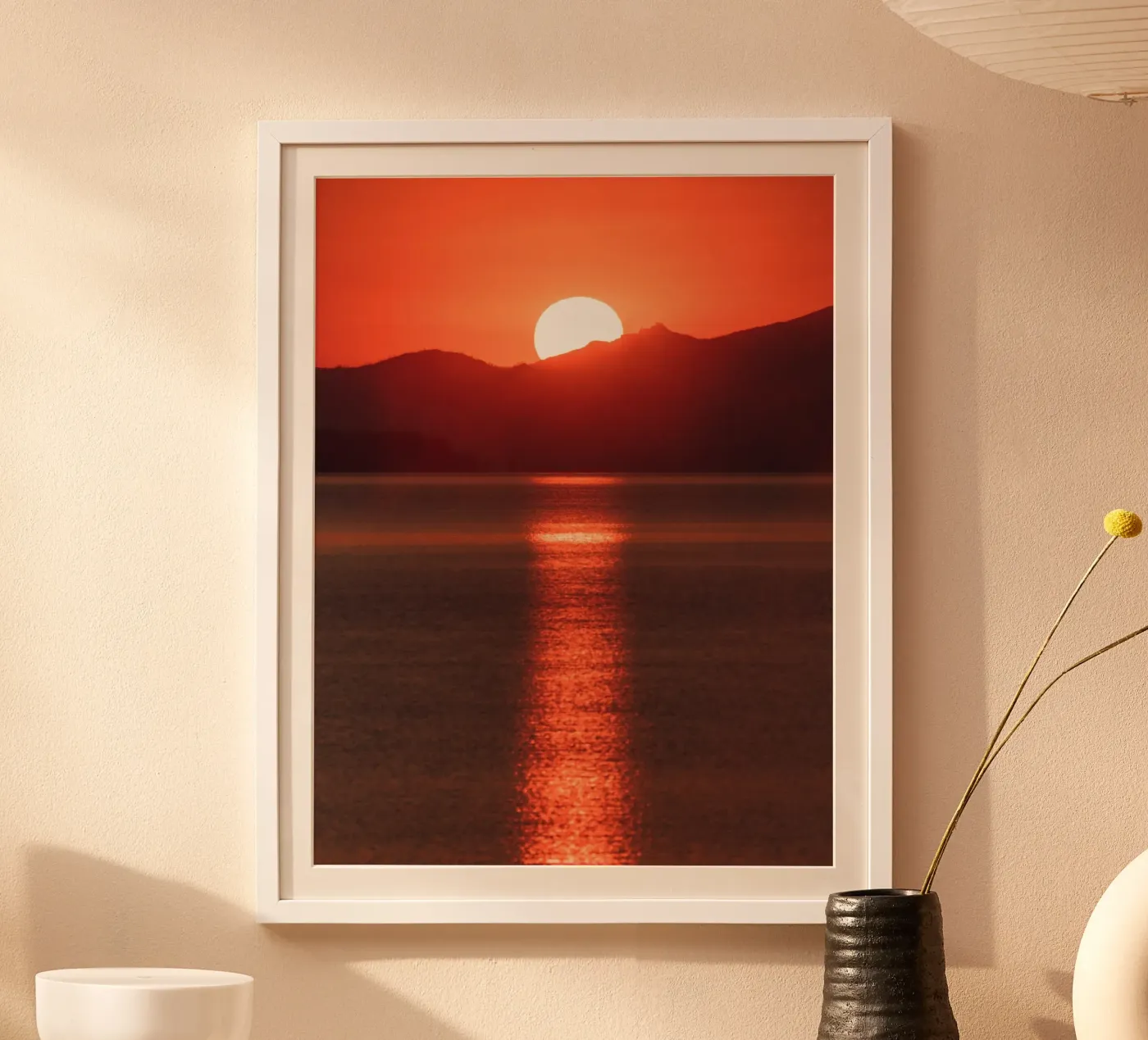 Orange Sunset Poster von stunningphotos