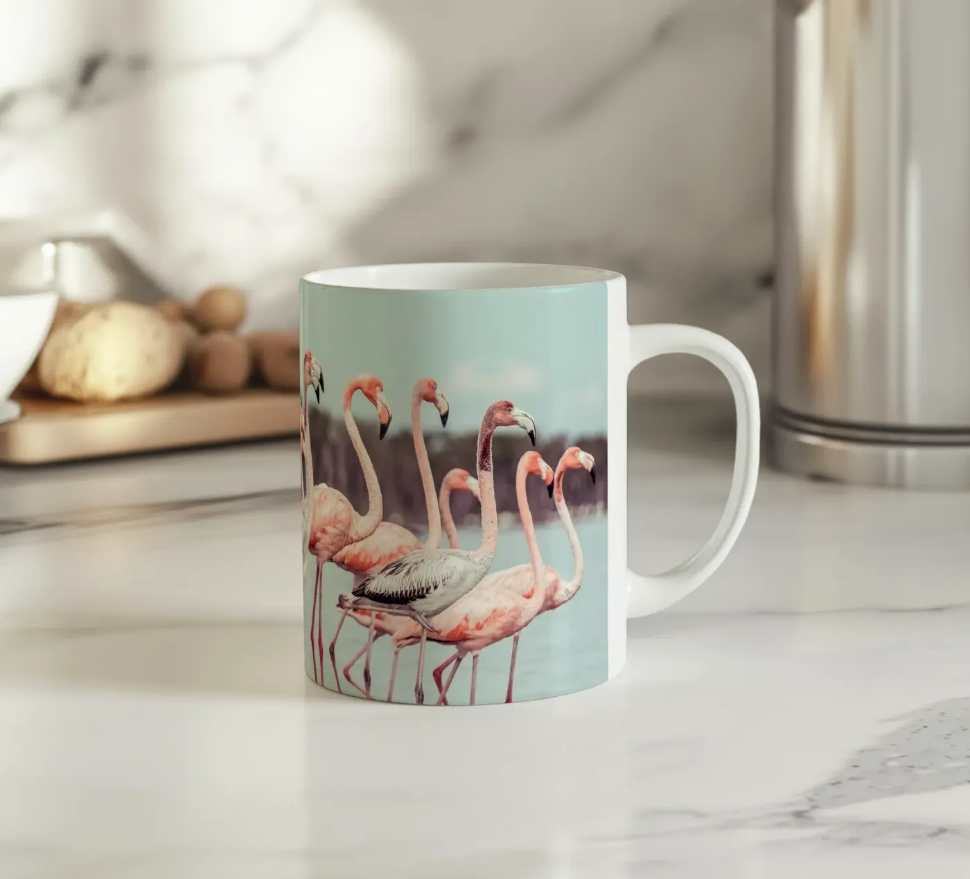 Flamingos keramische mok van stunningphotos