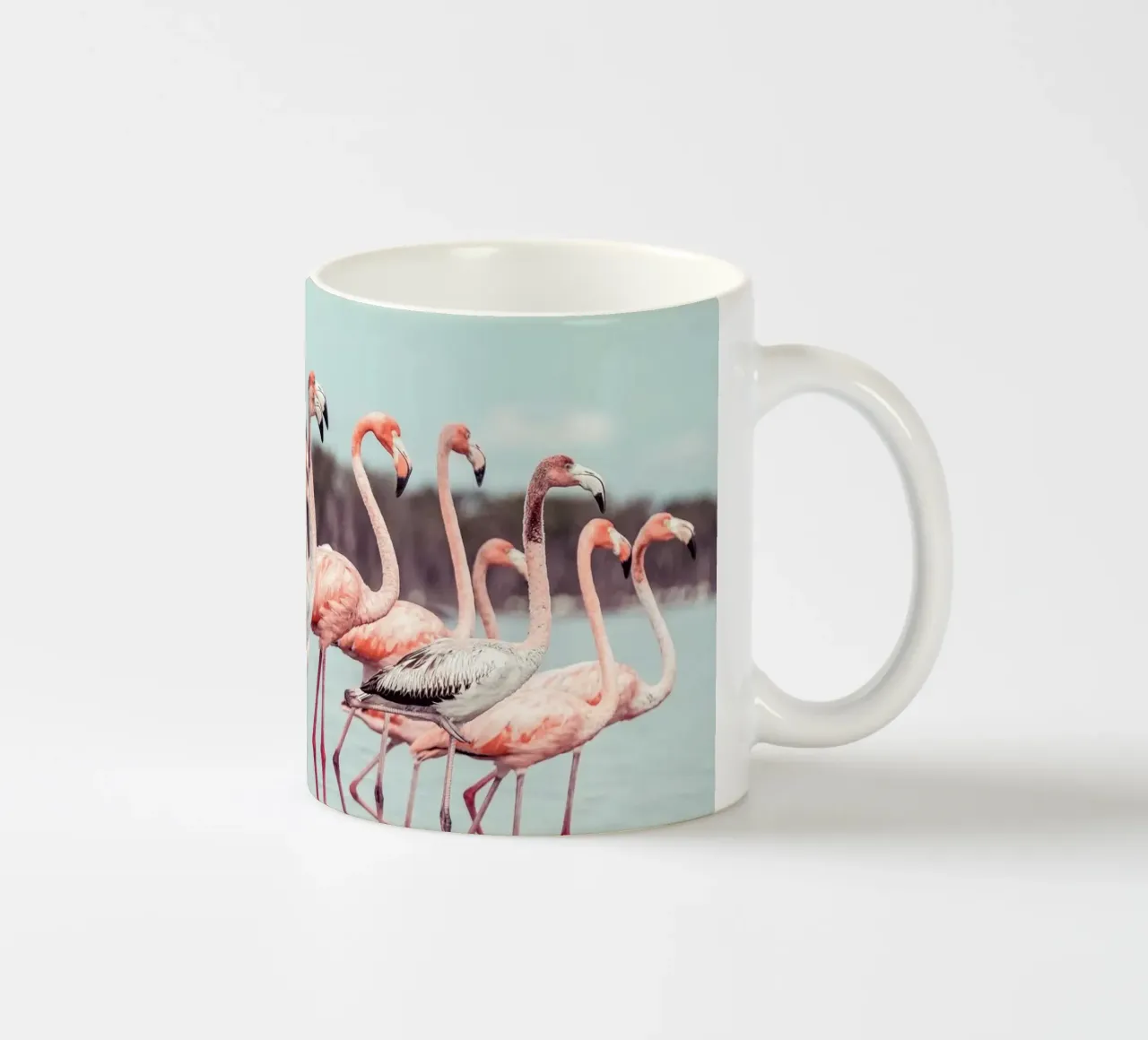Flamingos ceramic mug by stunningphotos