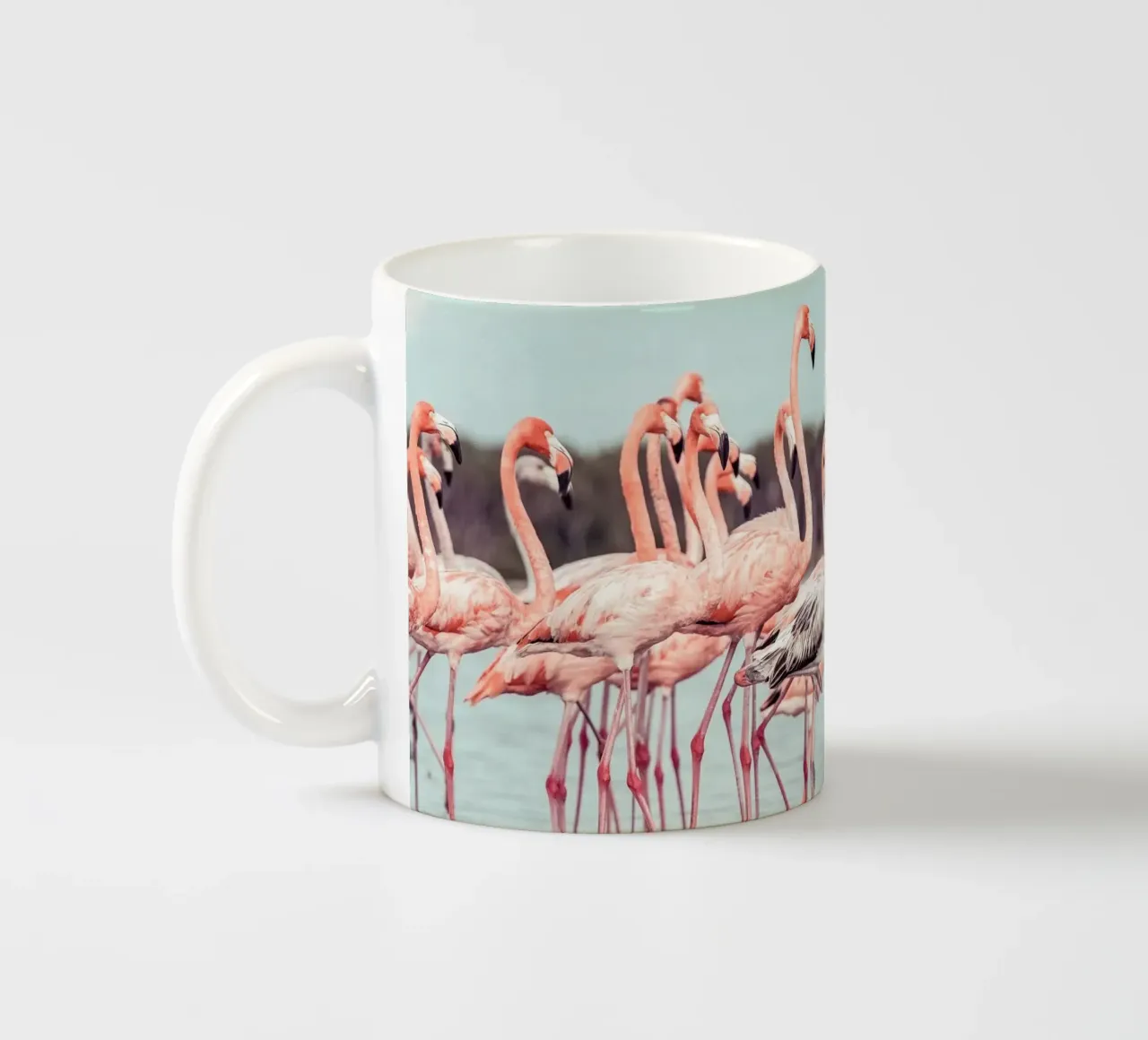 Flamingos ceramic mug by stunningphotos