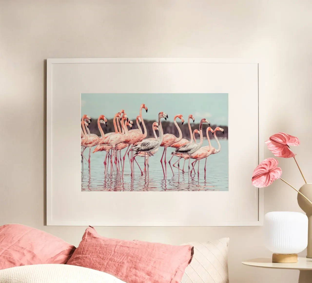 Flamingos poster by stunningphotos