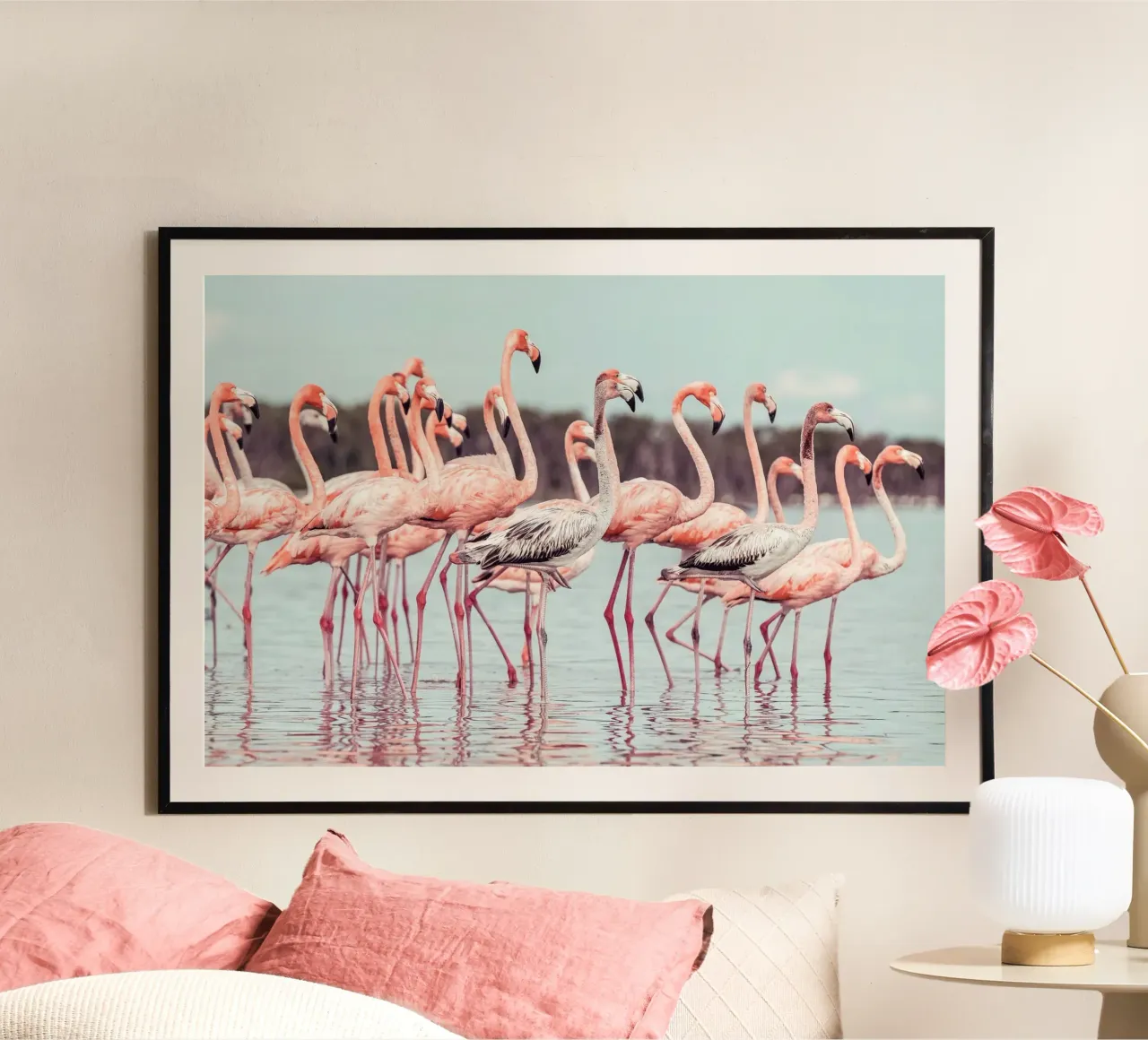 Flamingos poster by stunningphotos