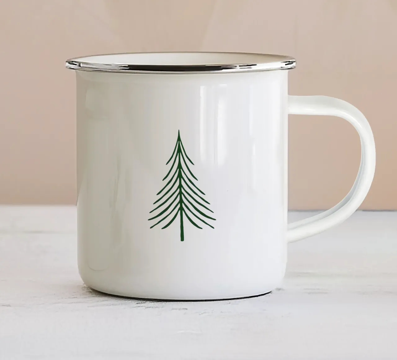 Pino nordico tazza in smalto da ChristmasMooodz