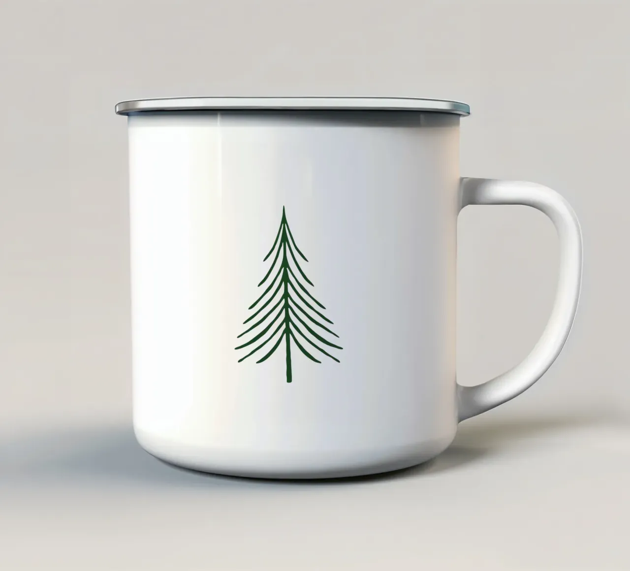 Pino nordico tazza in smalto da ChristmasMooodz