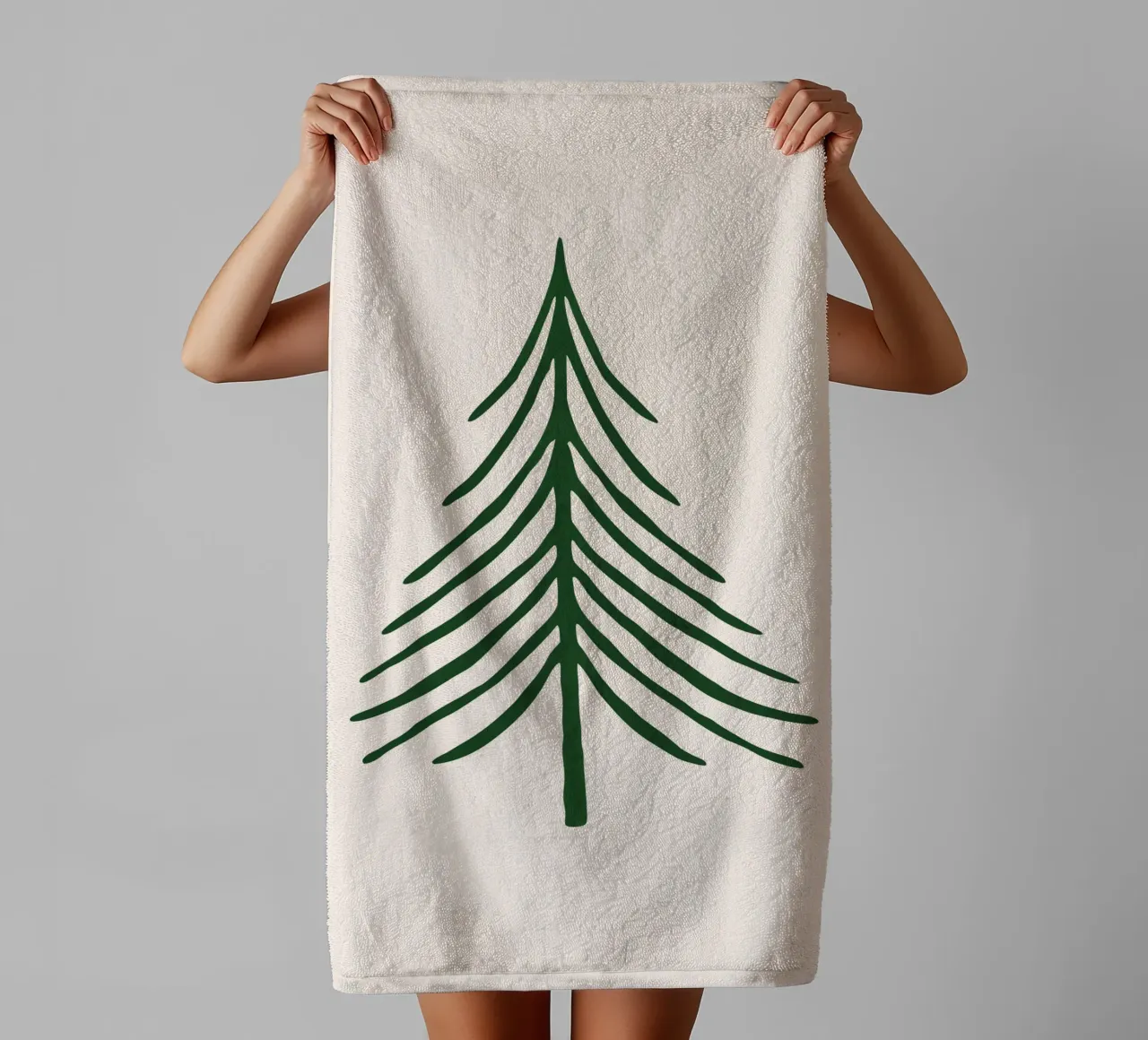 Pino nordico asciugamano da bagno da ChristmasMooodz