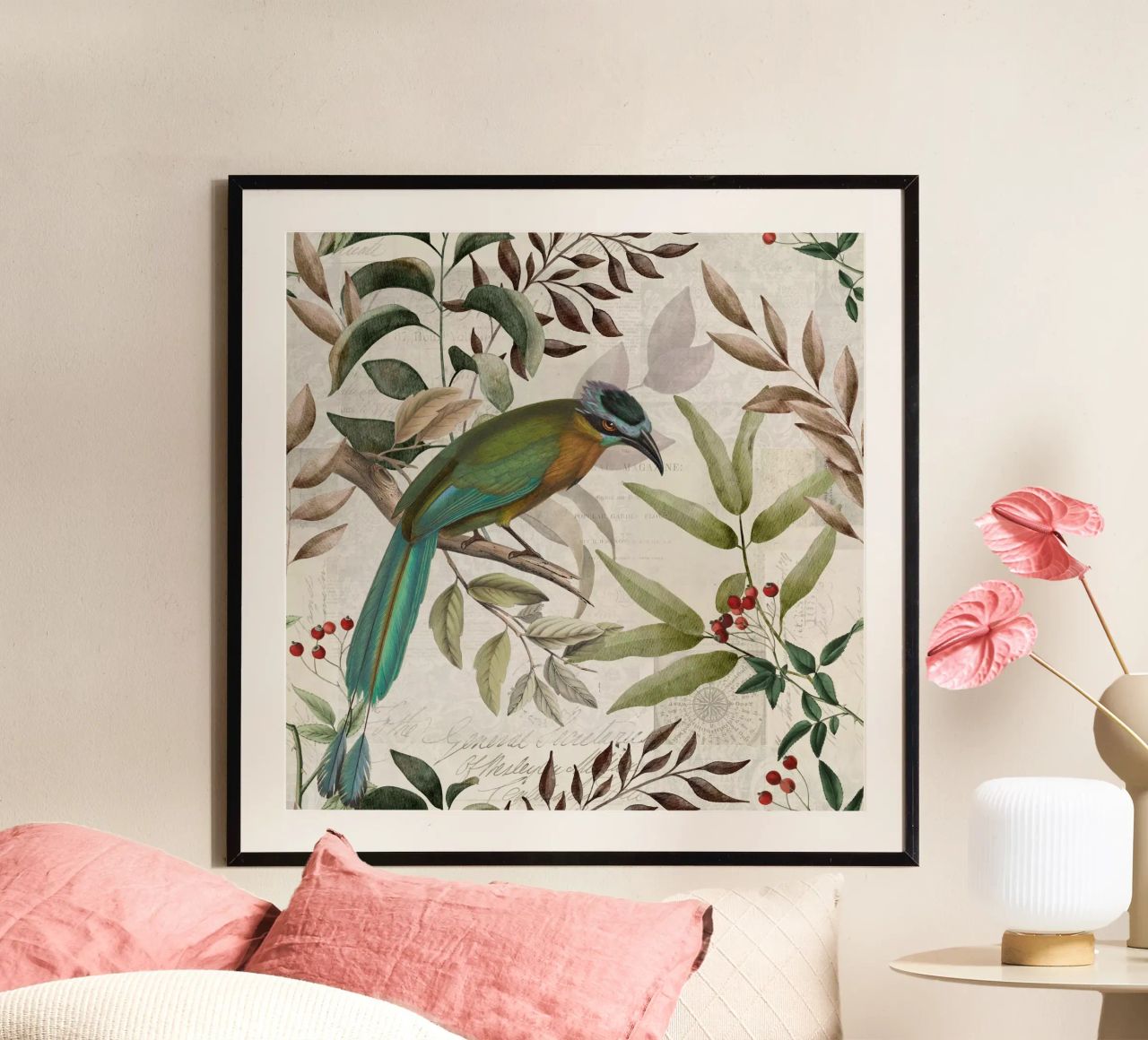 Autumn Woodland Bird poster by Andrea Haase Vintage World