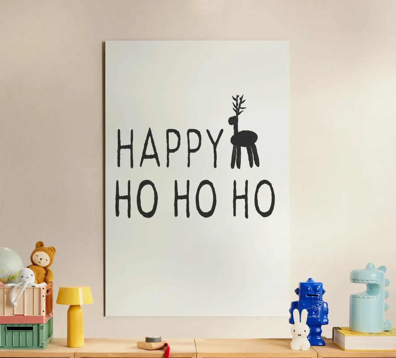 Happy Ho Ho Ho alu-dibond by ChristmasMooodz