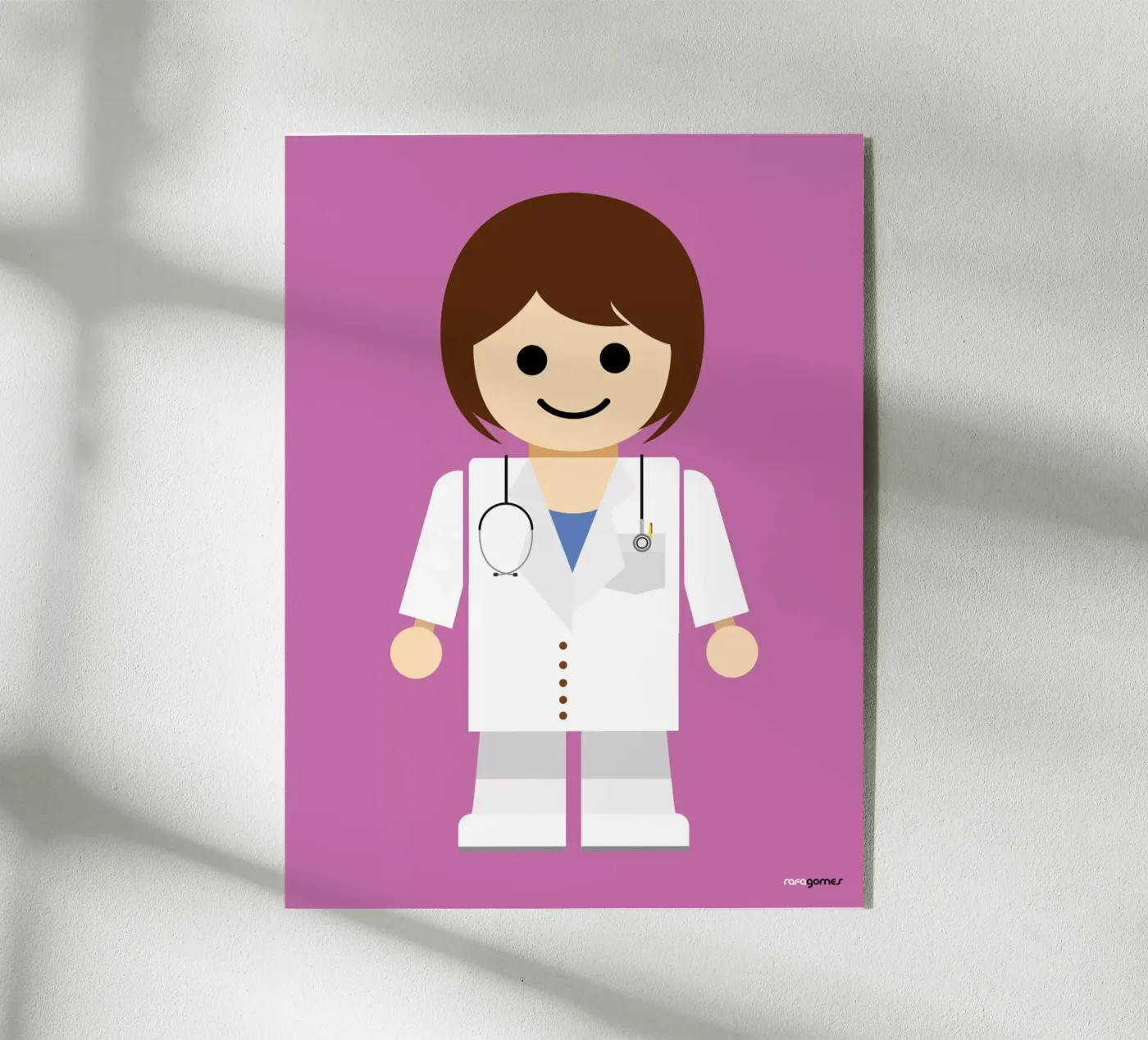 Doctor Toy acryl van Rafa Gomes