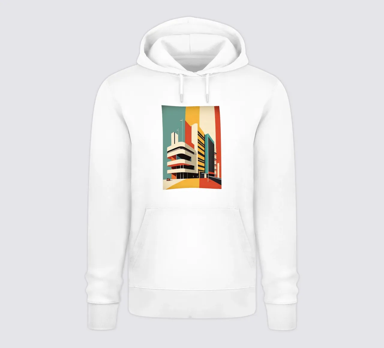 Edificio Bauhaus felpa con cappuccio da Isaac Murray