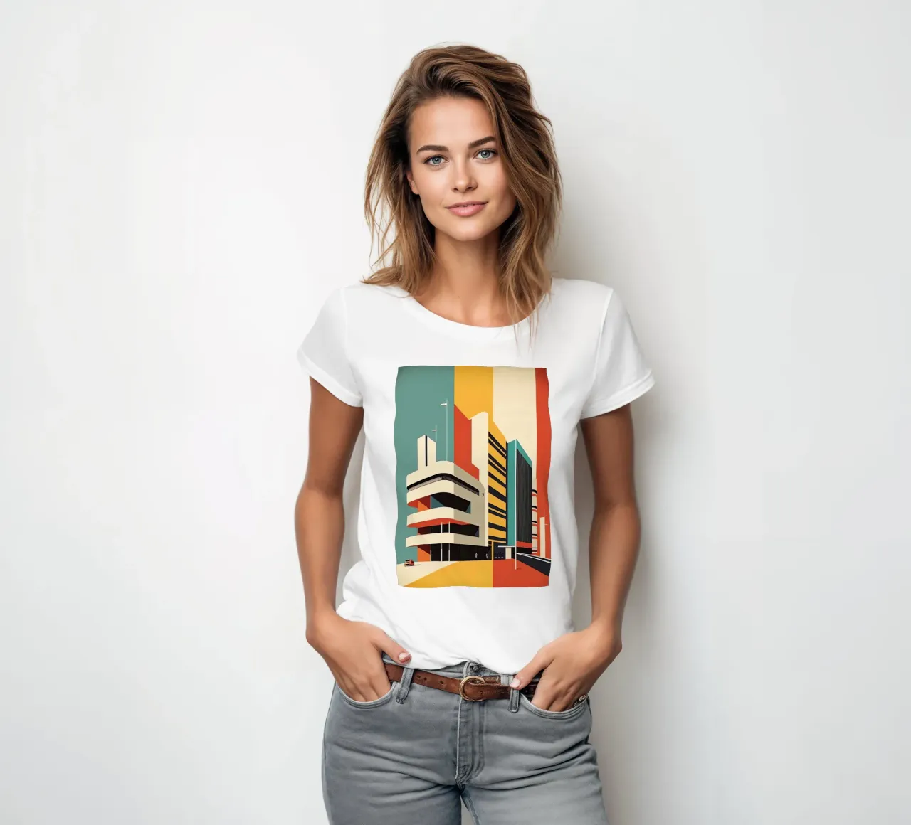 Edificio Bauhaus t-shirt da donna da Isaac Murray