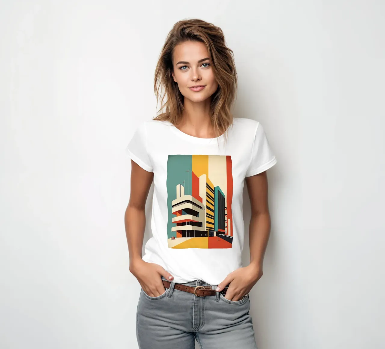 Edificio Bauhaus t-shirt da donna da Isaac Murray