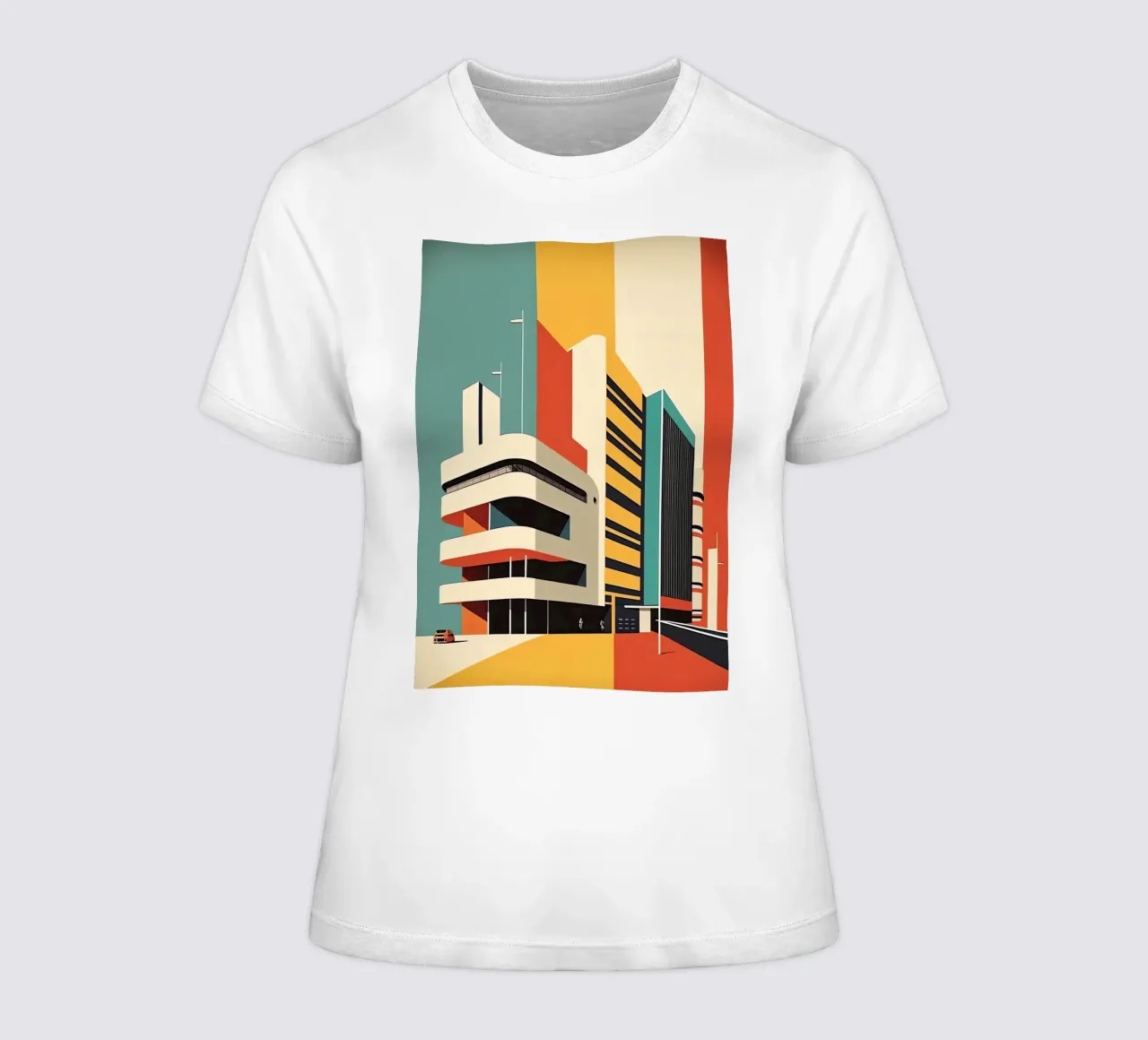 Edificio Bauhaus t-shirt da donna da Isaac Murray