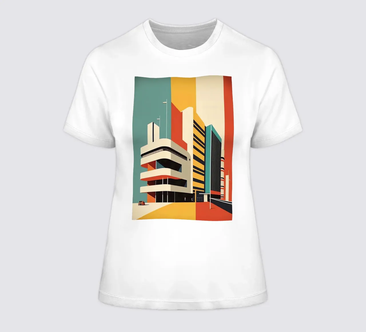 Edificio Bauhaus t-shirt da donna da Isaac Murray