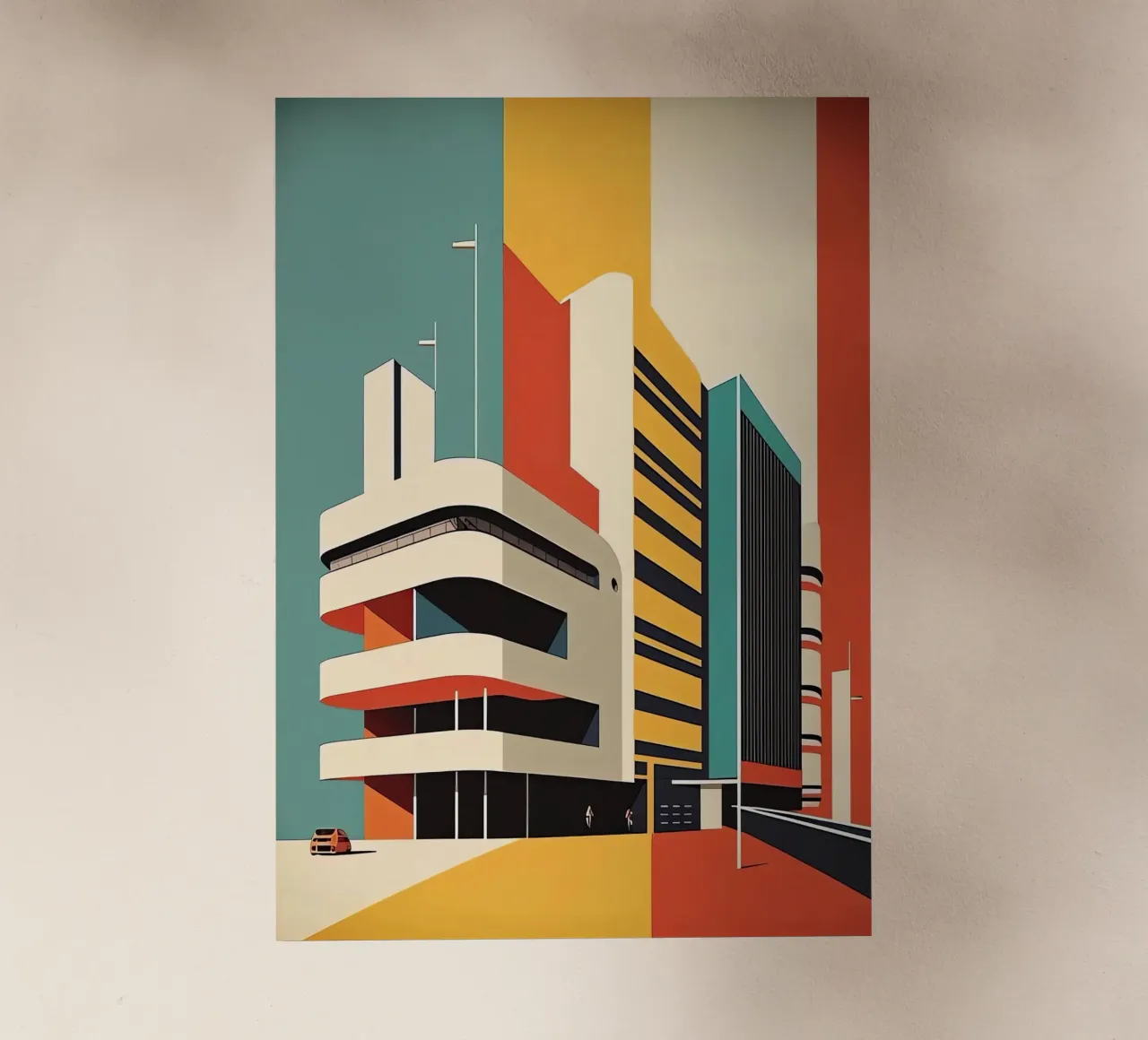 Bauhaus Building pellicola backlit da Isaac Murray