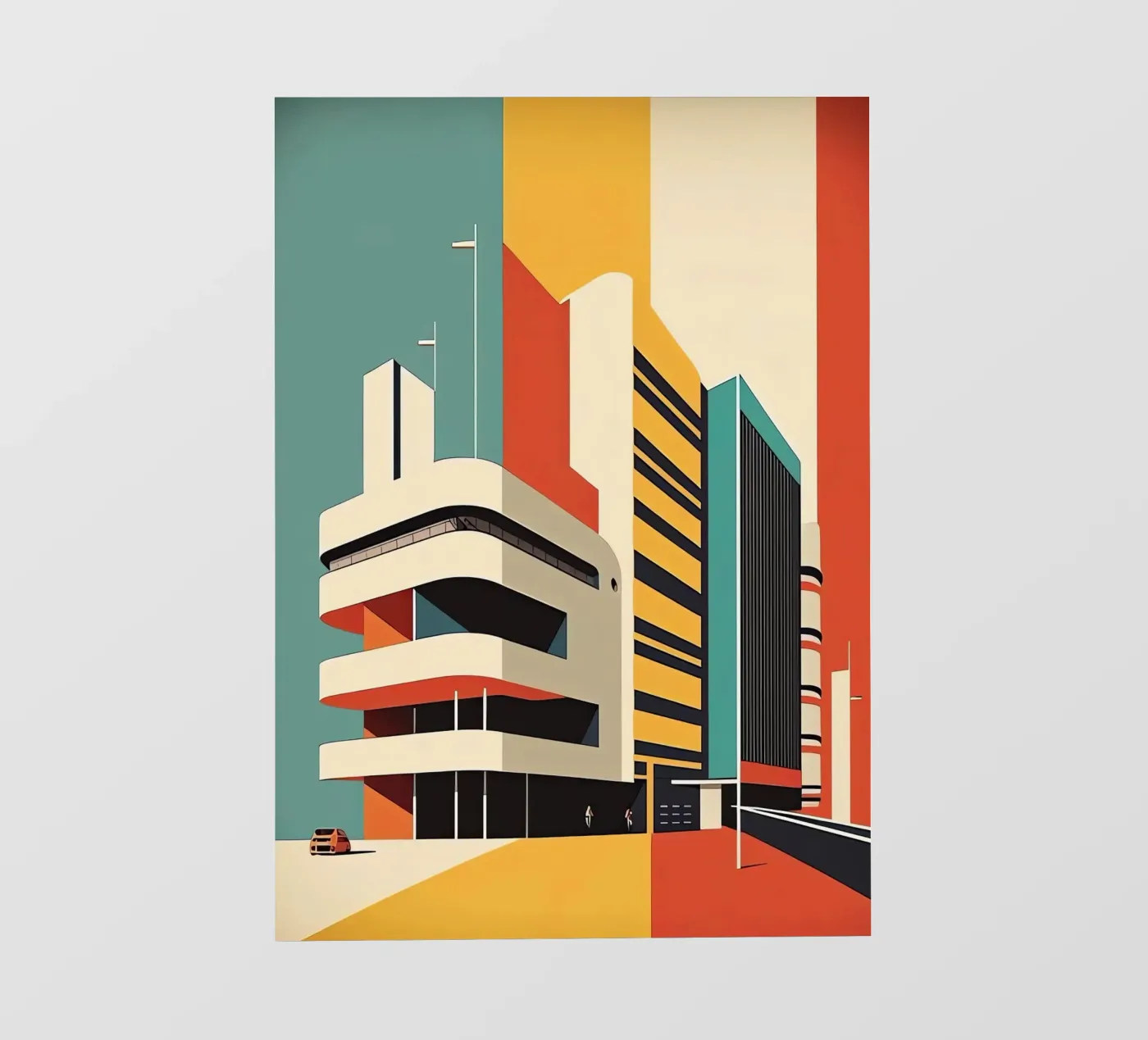 Edificio Bauhaus telo in pvc da Isaac Murray