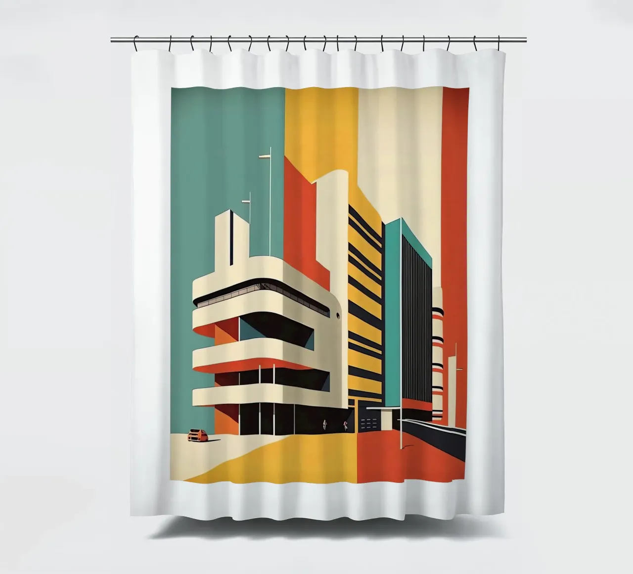 Edificio Bauhaus tenda da doccia da Isaac Murray