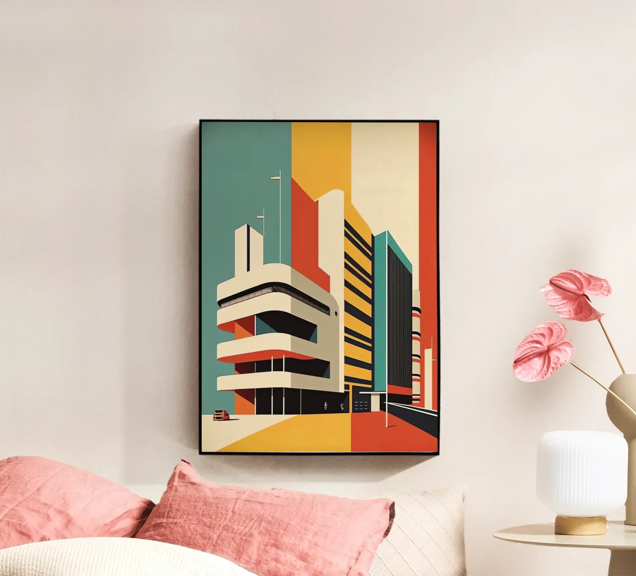 Bauhaus-gebouw acryl van Isaac Murray