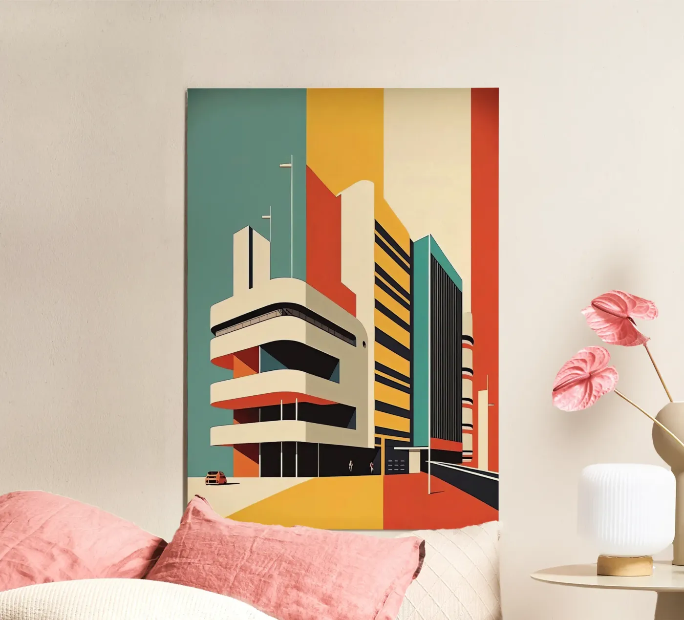 Bauhaus Building Alu-Dibond von Isaac Murray