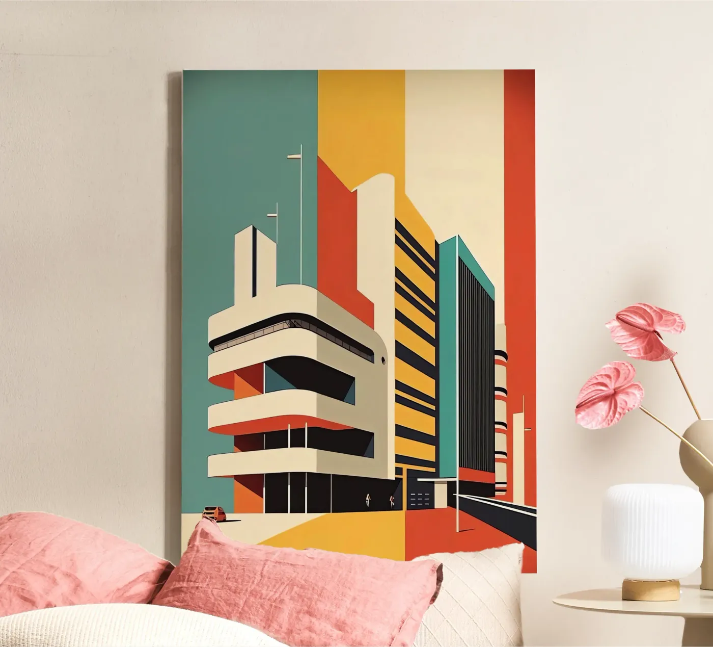 Bauhaus Building canvas by Isaac Murray