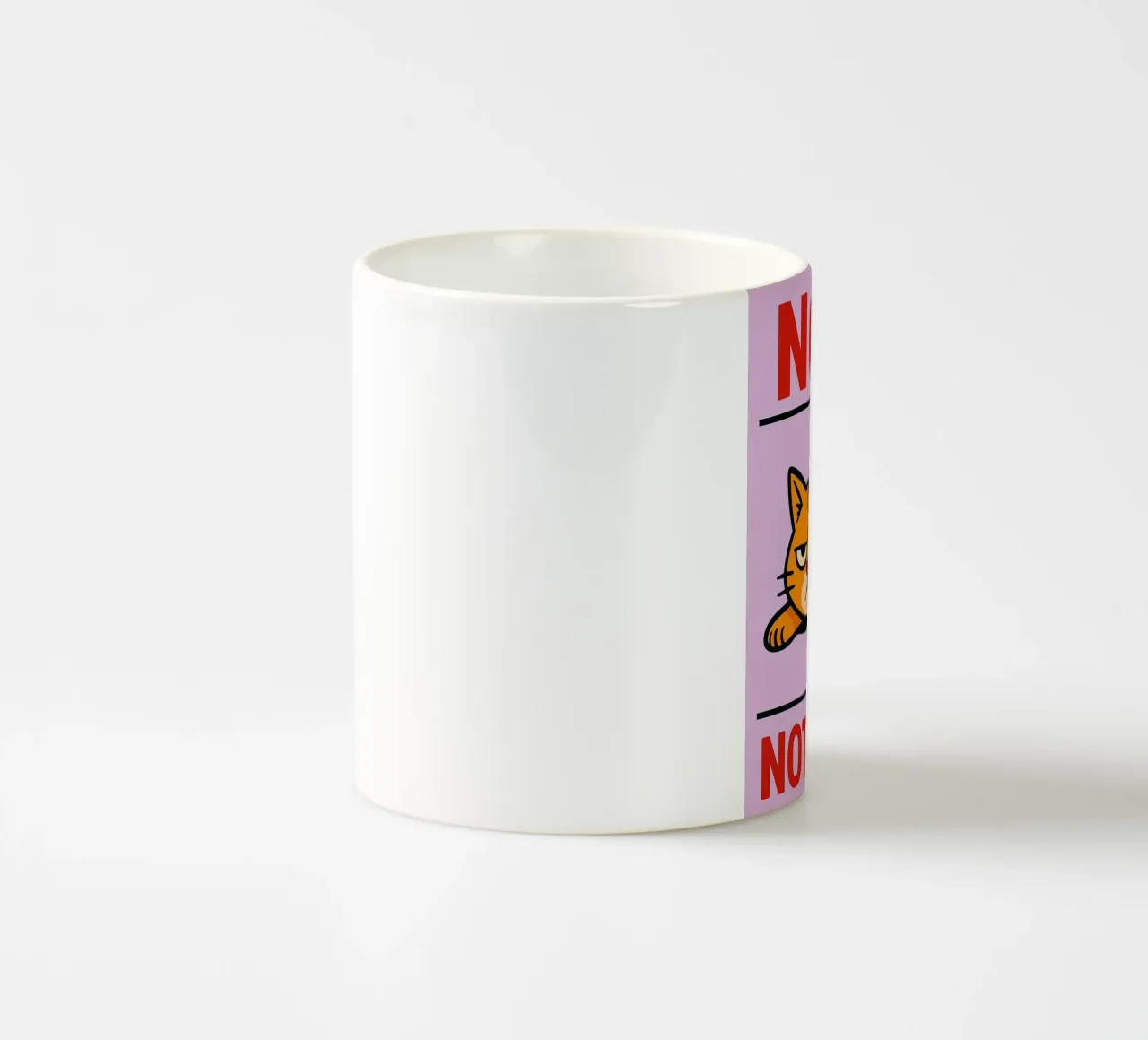 No, non oggi, gatto pigro tazza in ceramica da SADELA