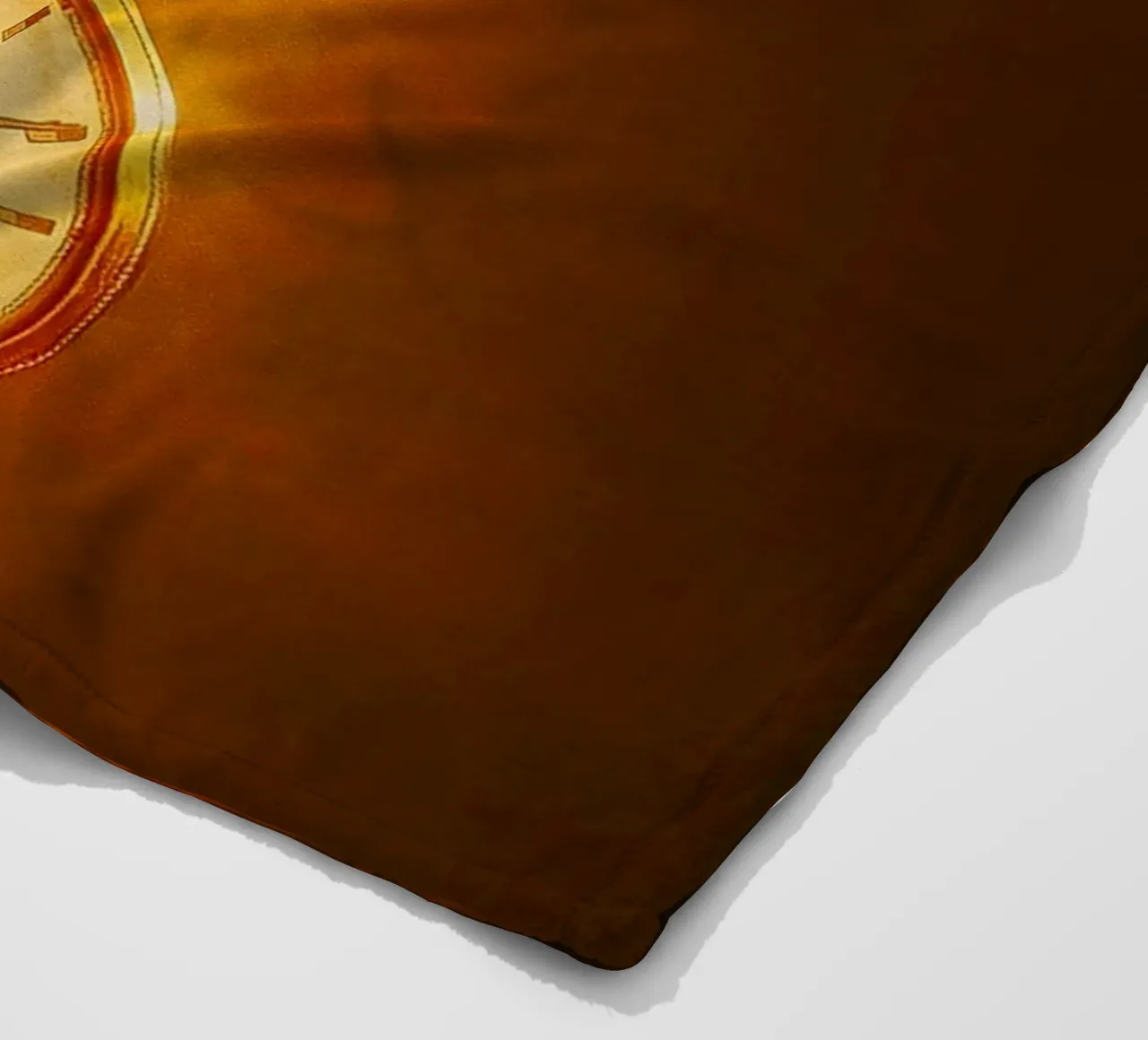 a clock hanging on a nearly broken string fleece blanket by PASMING