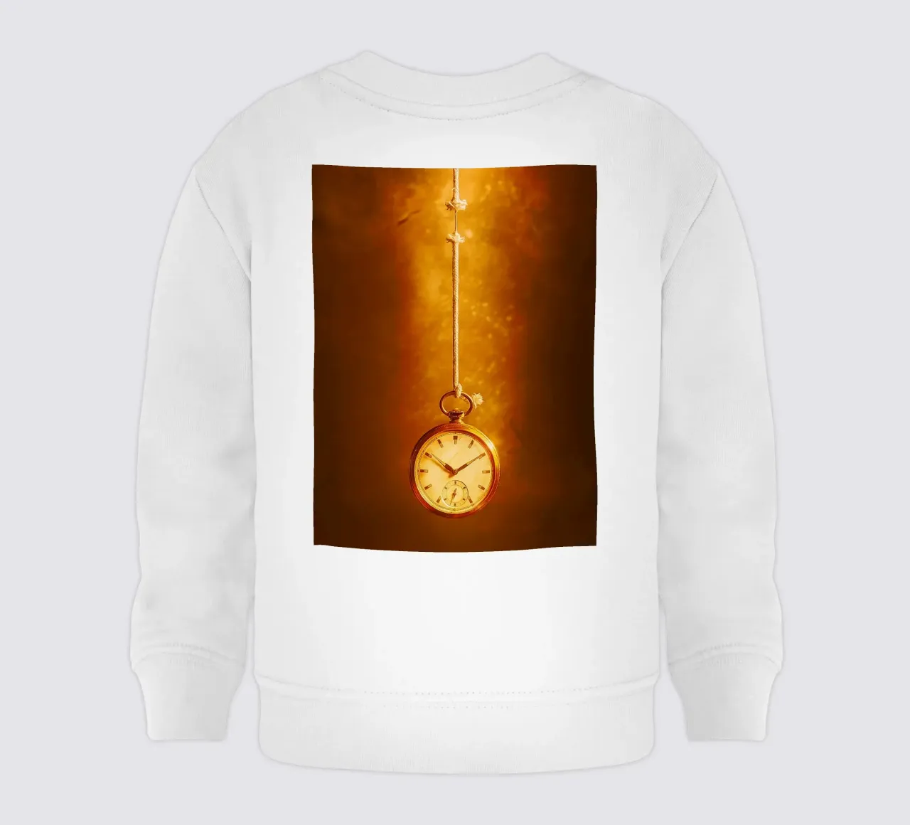 un orologio appeso a una corda quasi rotta felpa neonato da PASMING