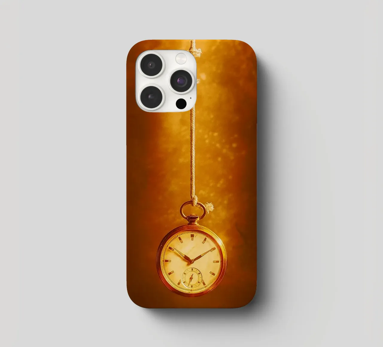 une horloge suspendue à une corde presque cassée coque iphone de PASMING