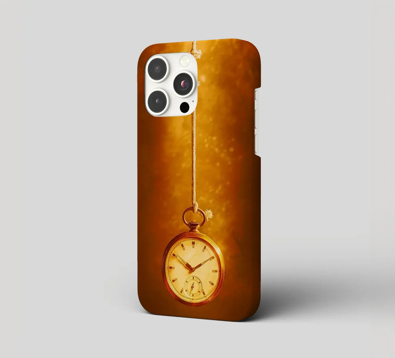 une horloge suspendue à une corde presque cassée coque iphone de PASMING