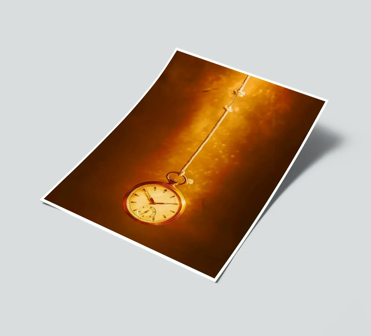 a clock hanging on a nearly broken string sticker sheet by PASMING